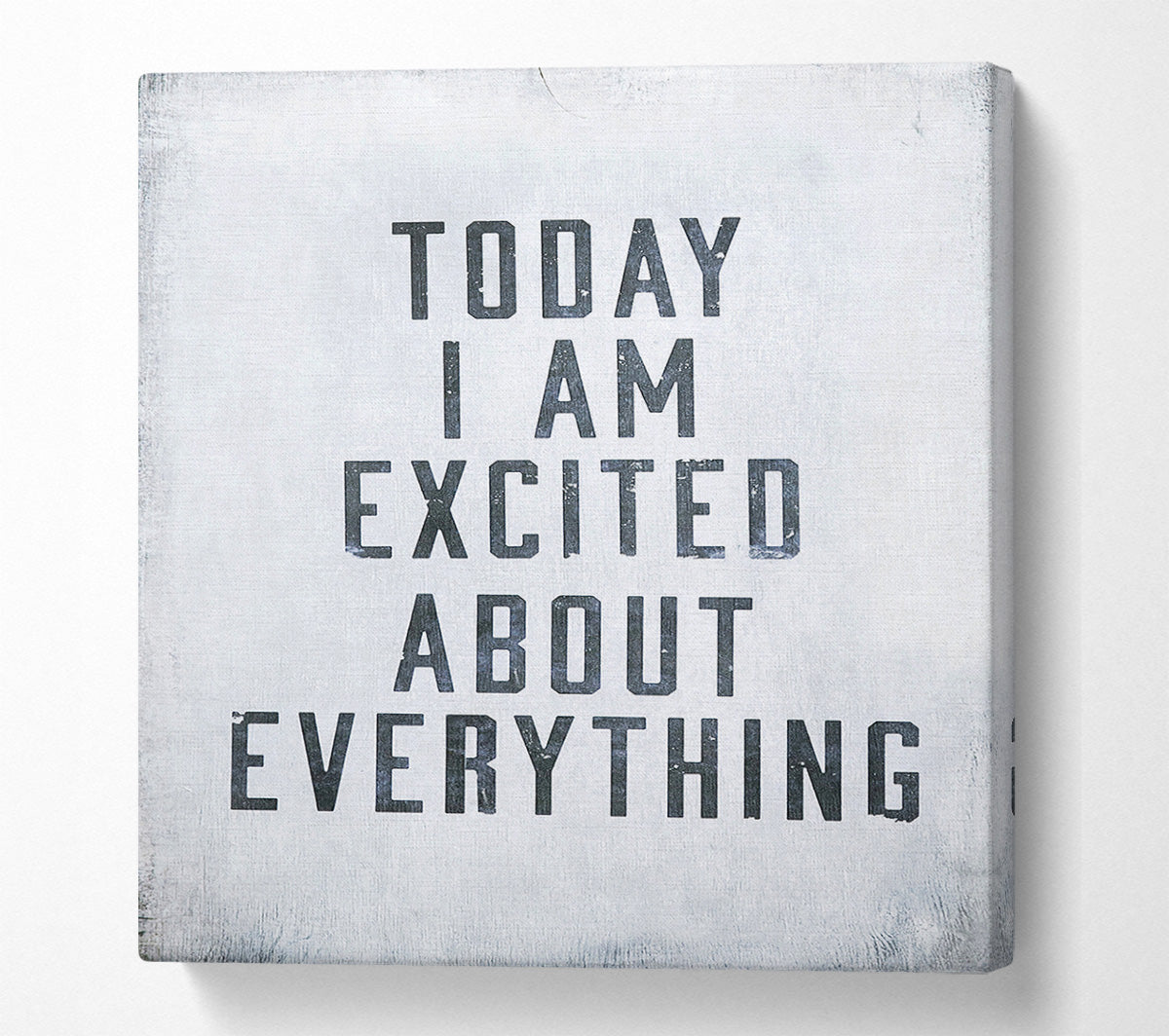 Today I Am Excited Canvas Wall Art
