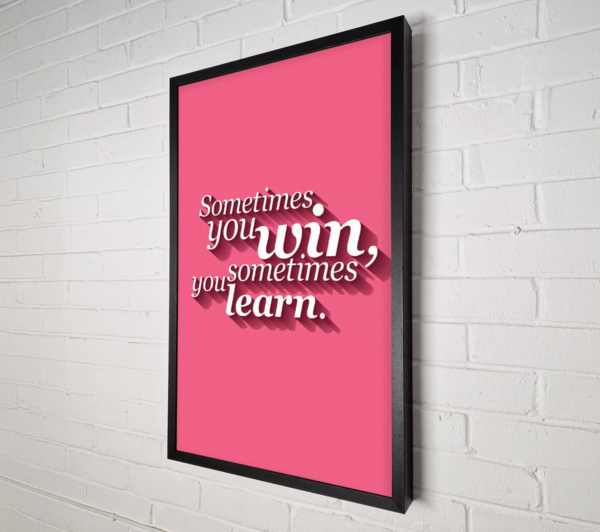 Sometimes You Win 1 Canvas Wall Art