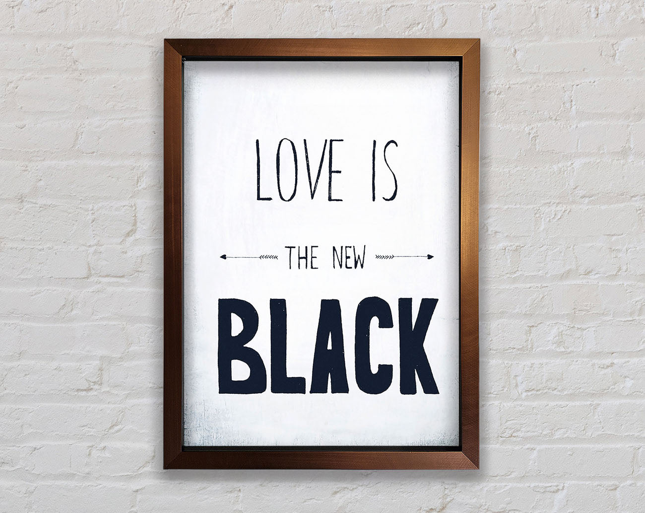 Love Is The New Black Framed Print