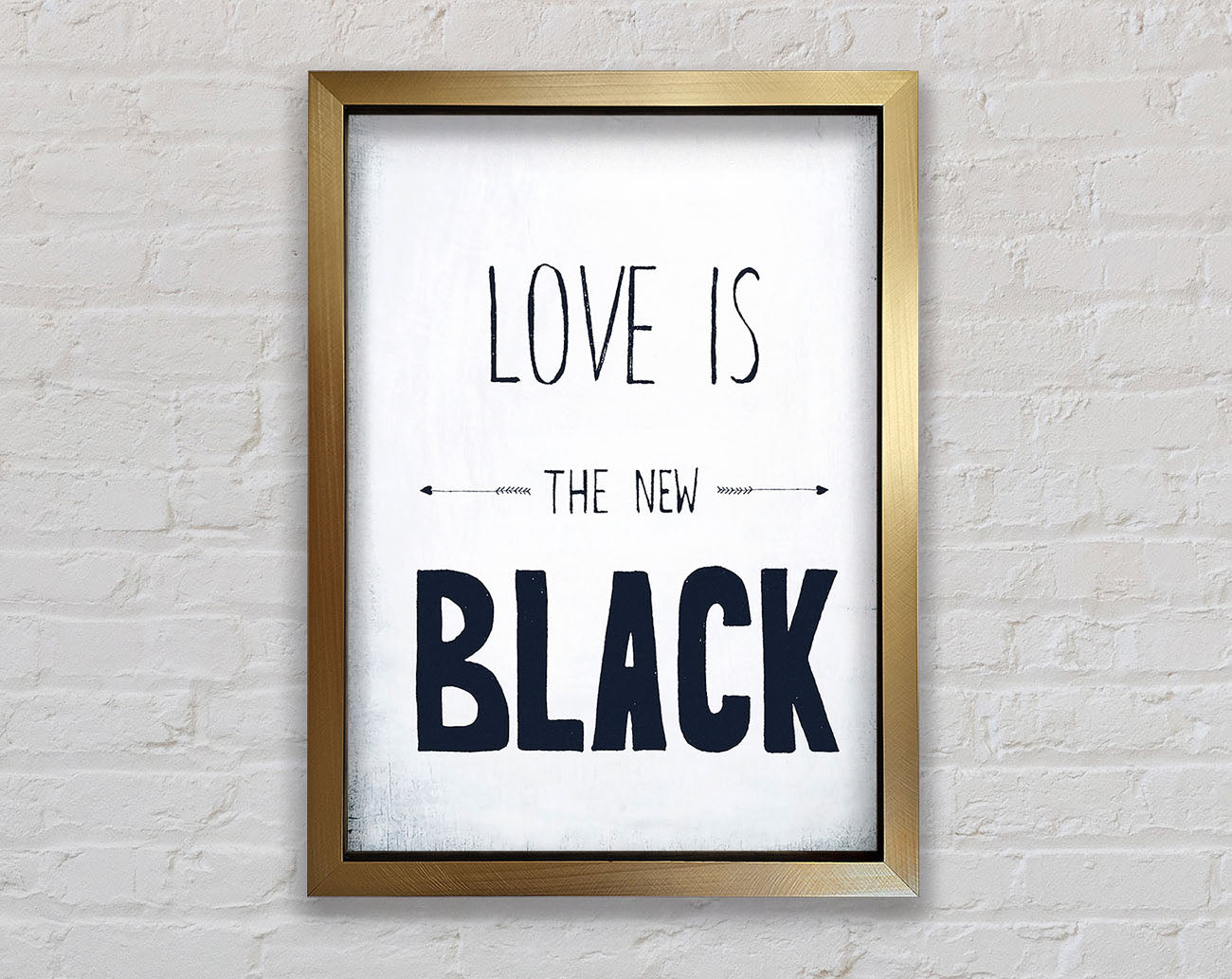 Love Is The New Black Framed Print