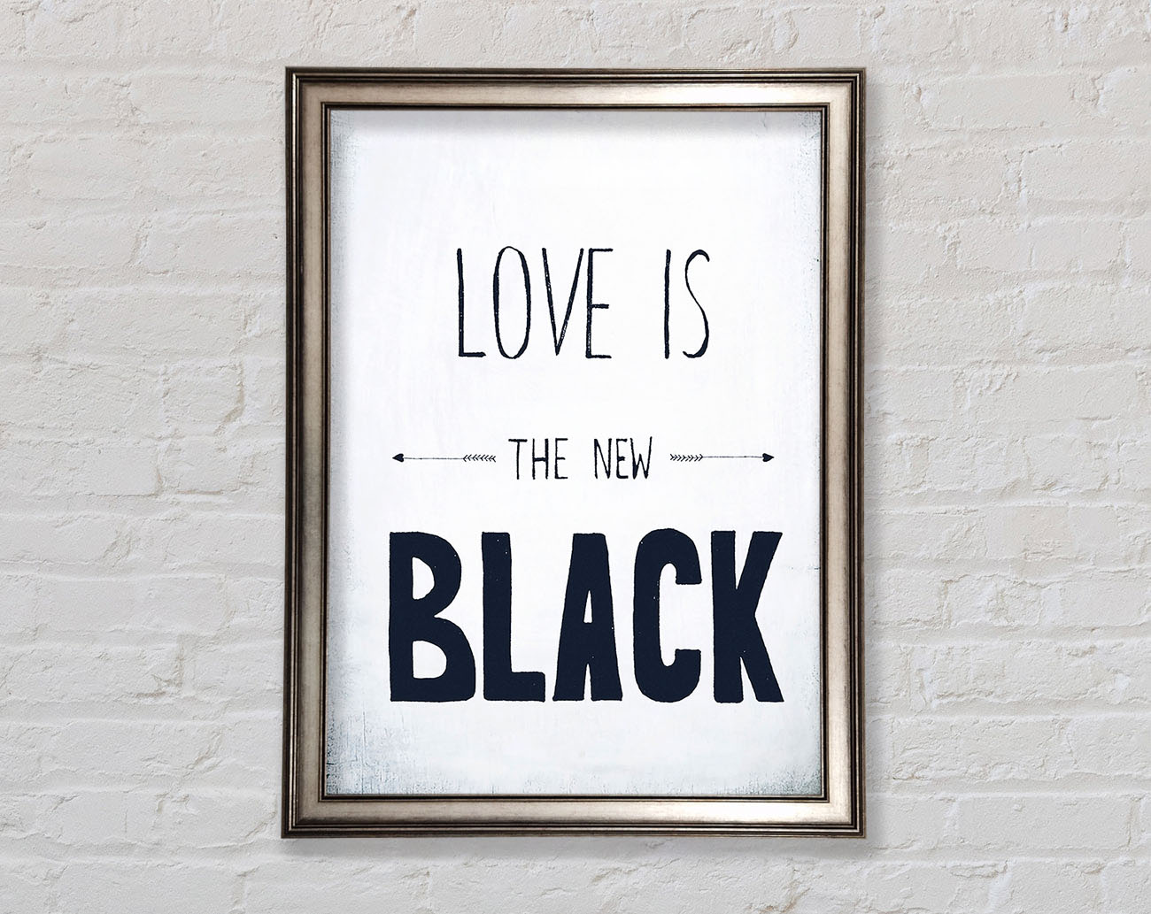 Love Is The New Black Framed Print
