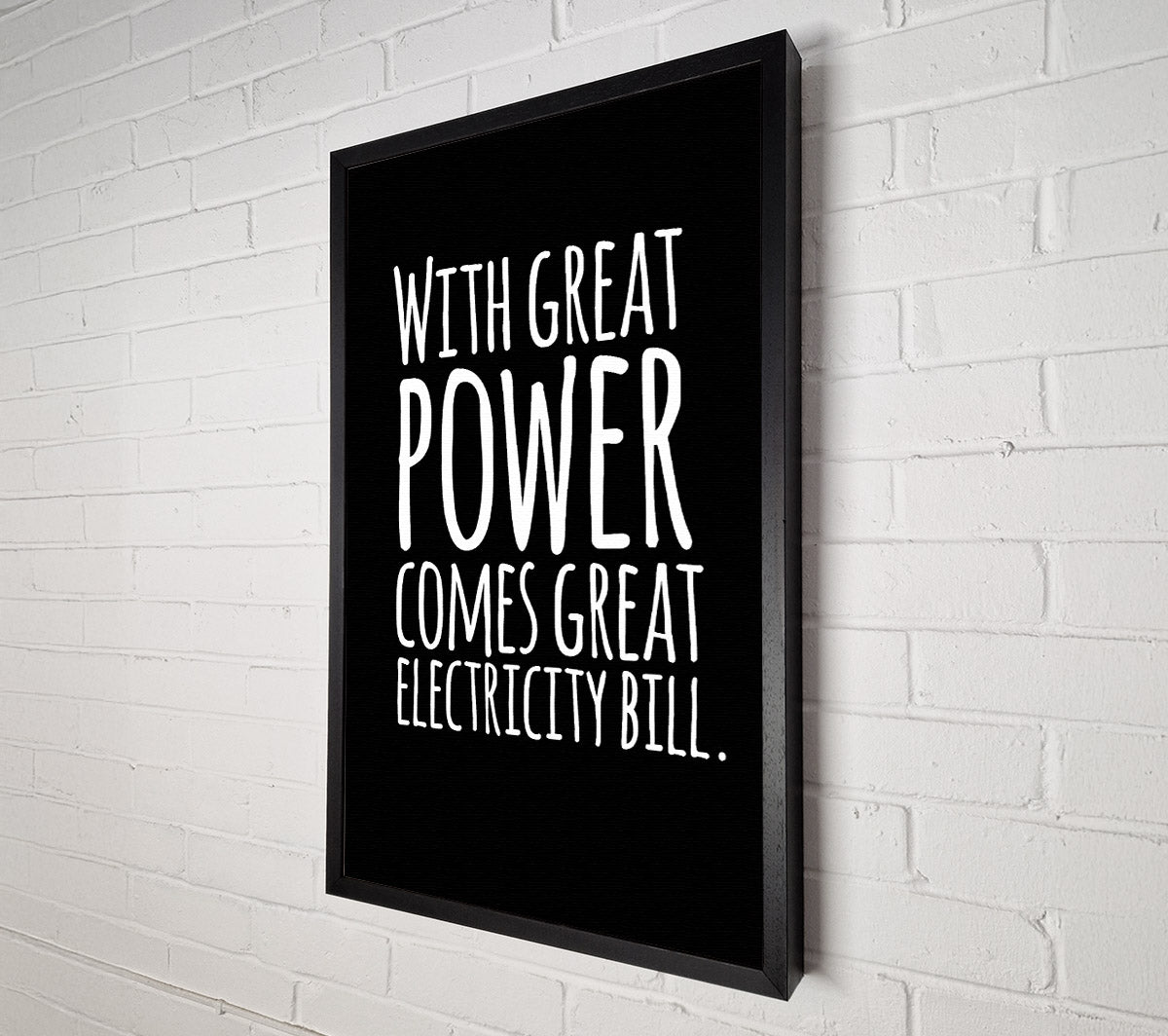 With Great Power Canvas Wall Art