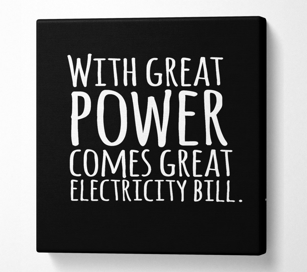 With Great Power Canvas Wall Art