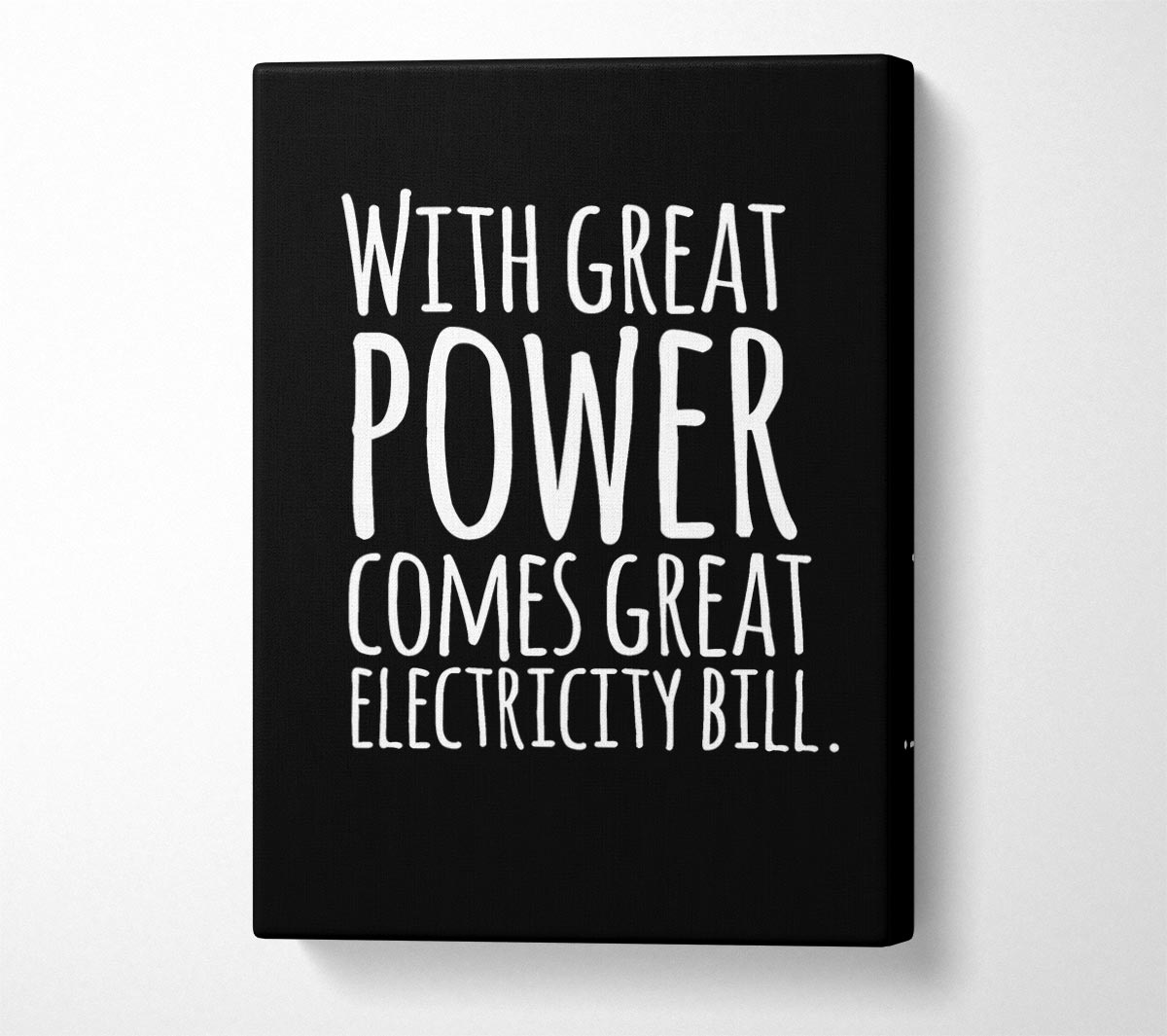 With Great Power Canvas Wall Art