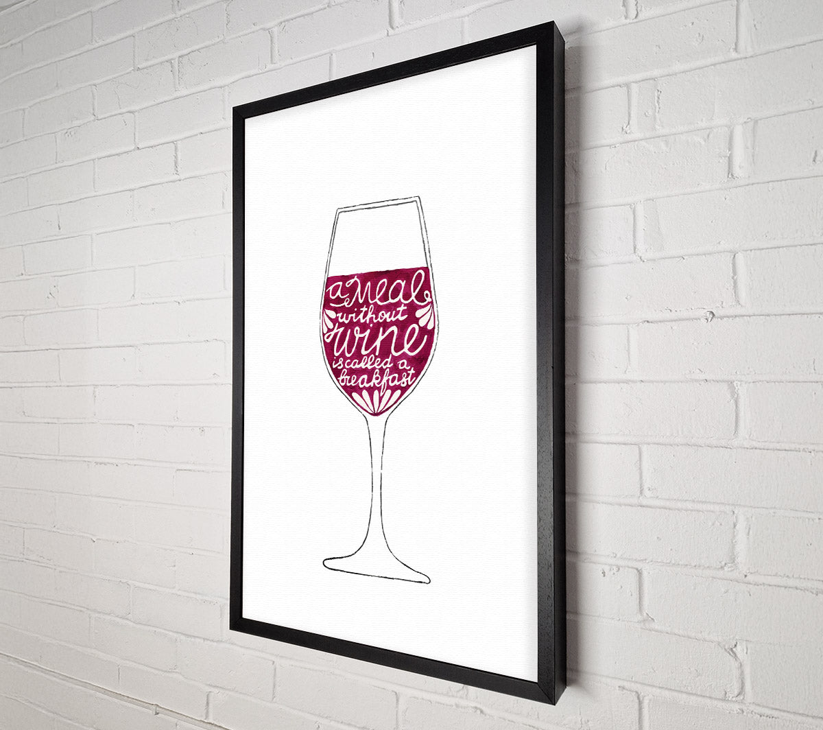 A Meal Without Wine Breakfast Canvas Print
