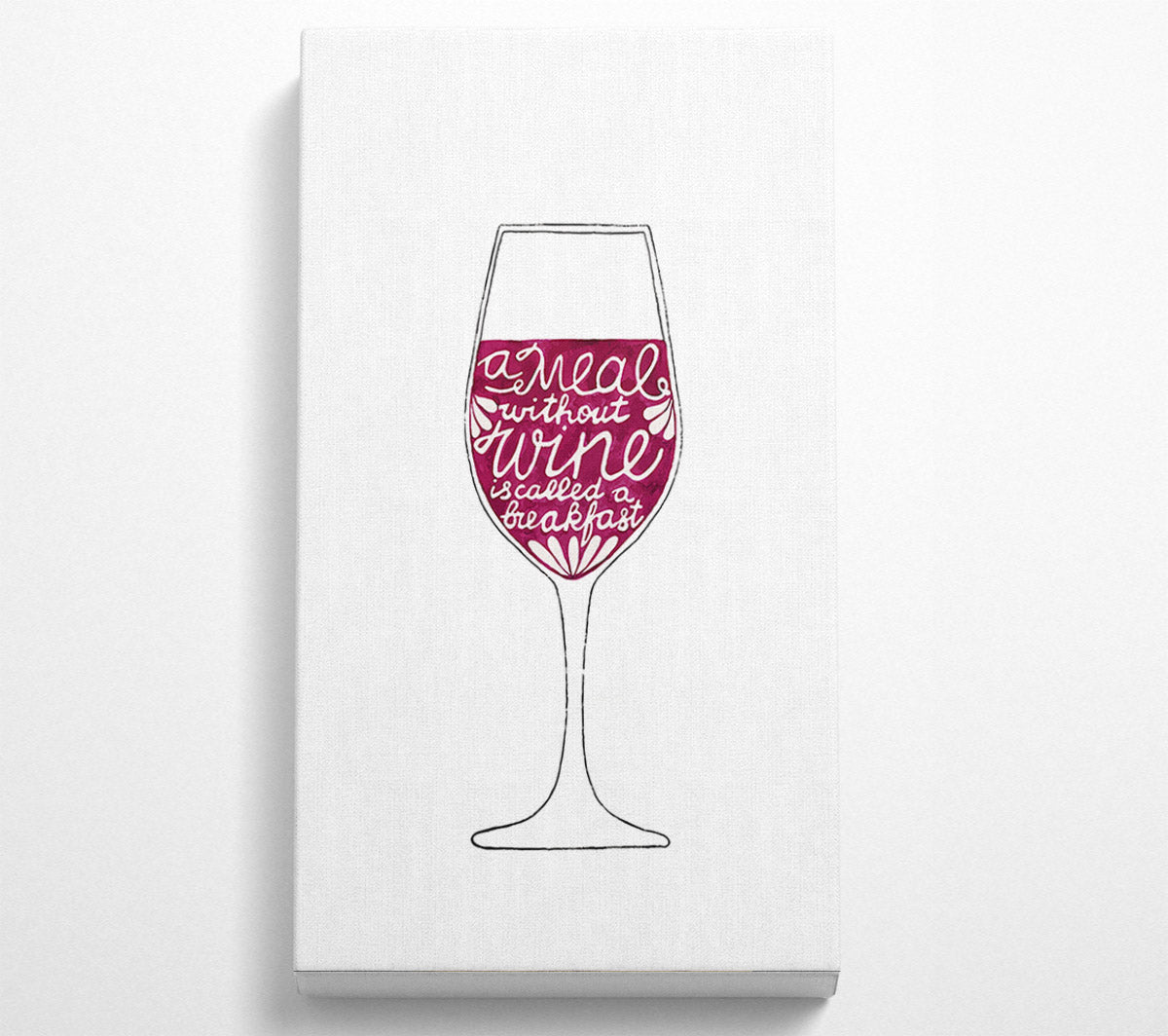 A Meal Without Wine Breakfast Canvas Print