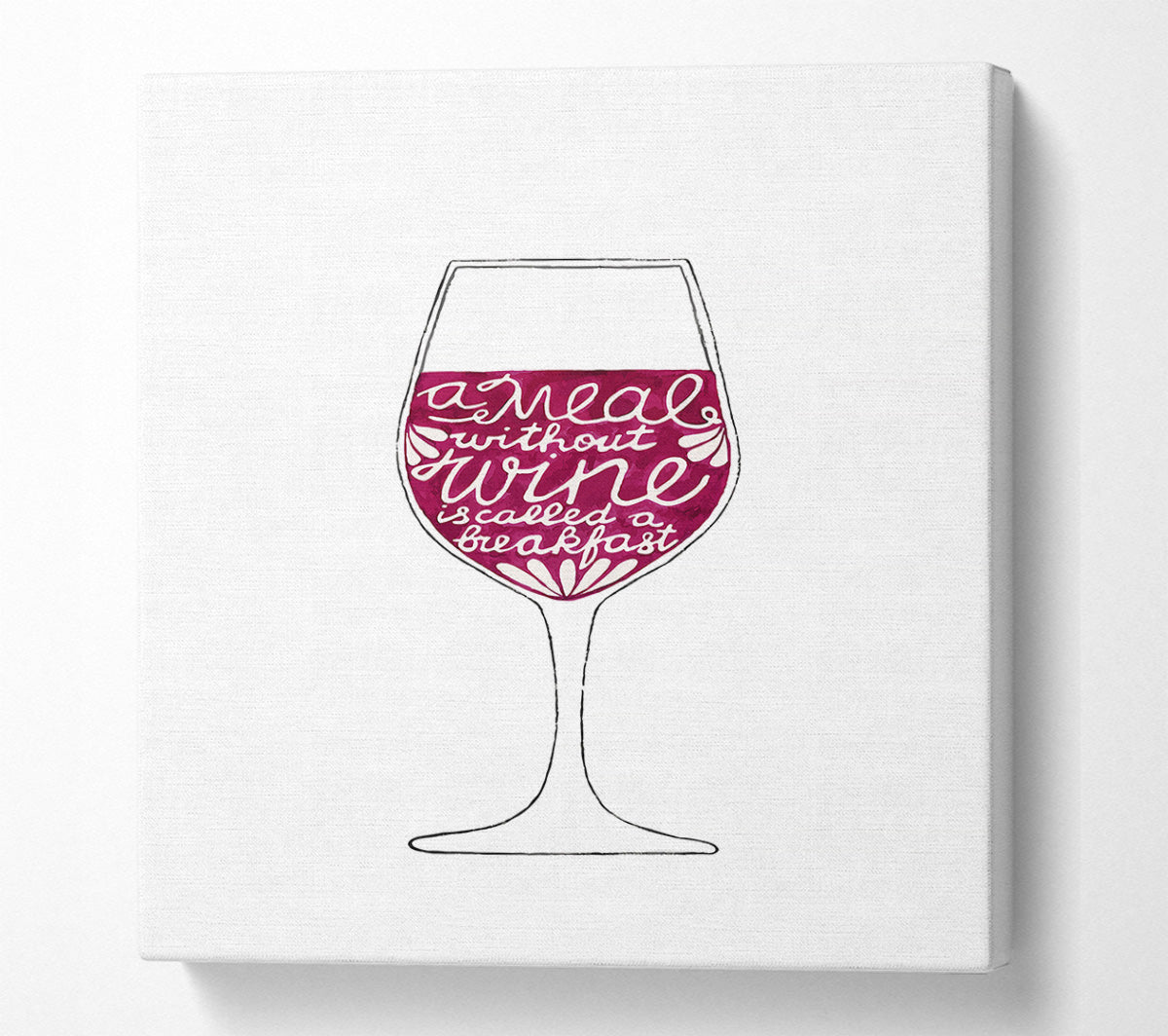A Meal Without Wine Breakfast Canvas Print