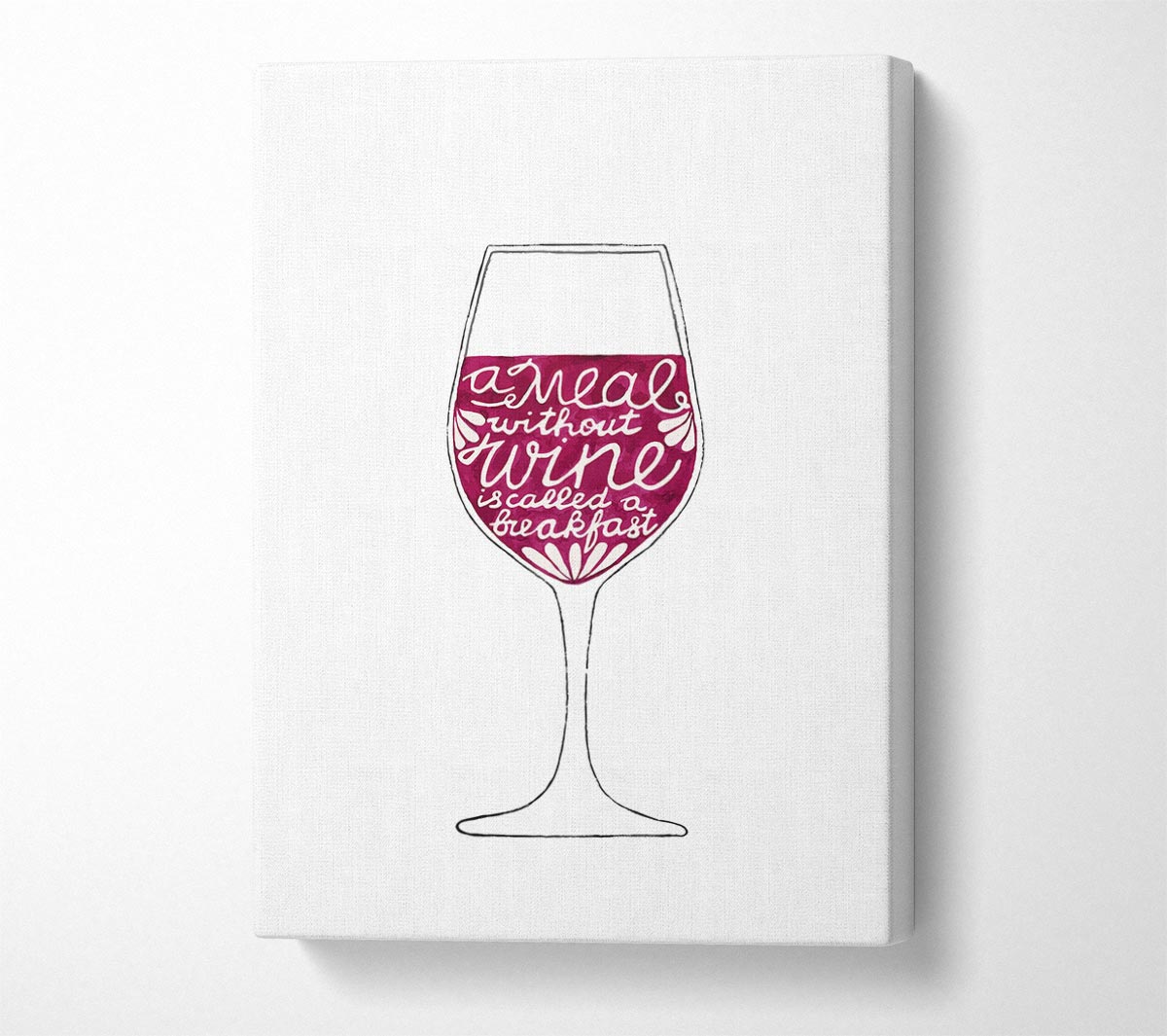 A Meal Without Wine Breakfast Canvas Print