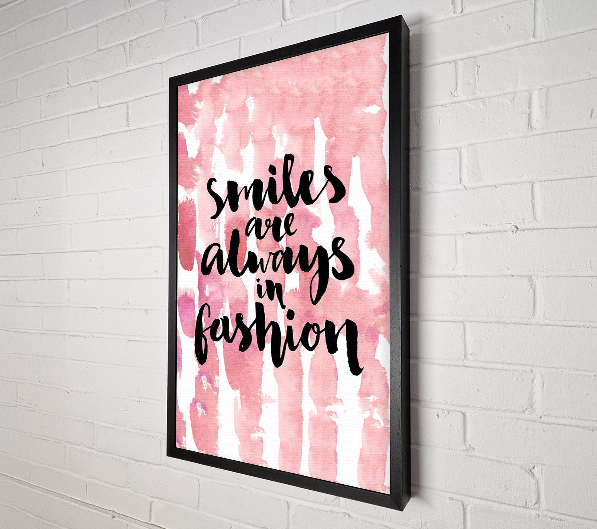 Smiles Are Always In Fashion 2 Canvas Wall Art
