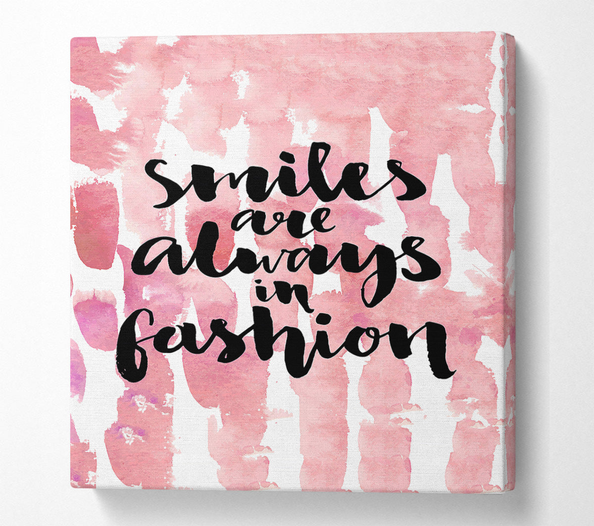 Smiles Are Always In Fashion 2 Canvas Wall Art
