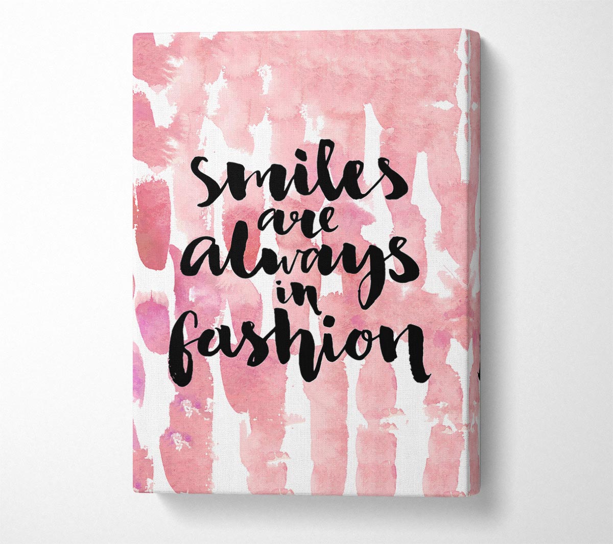 Smiles Are Always In Fashion 2 Canvas Wall Art