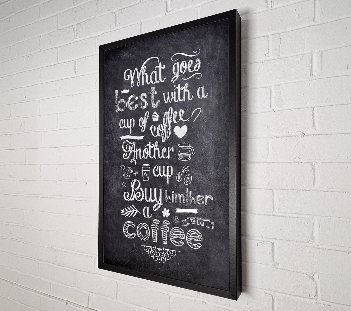 What Goes Best With Coffee_ Canvas Wall Art