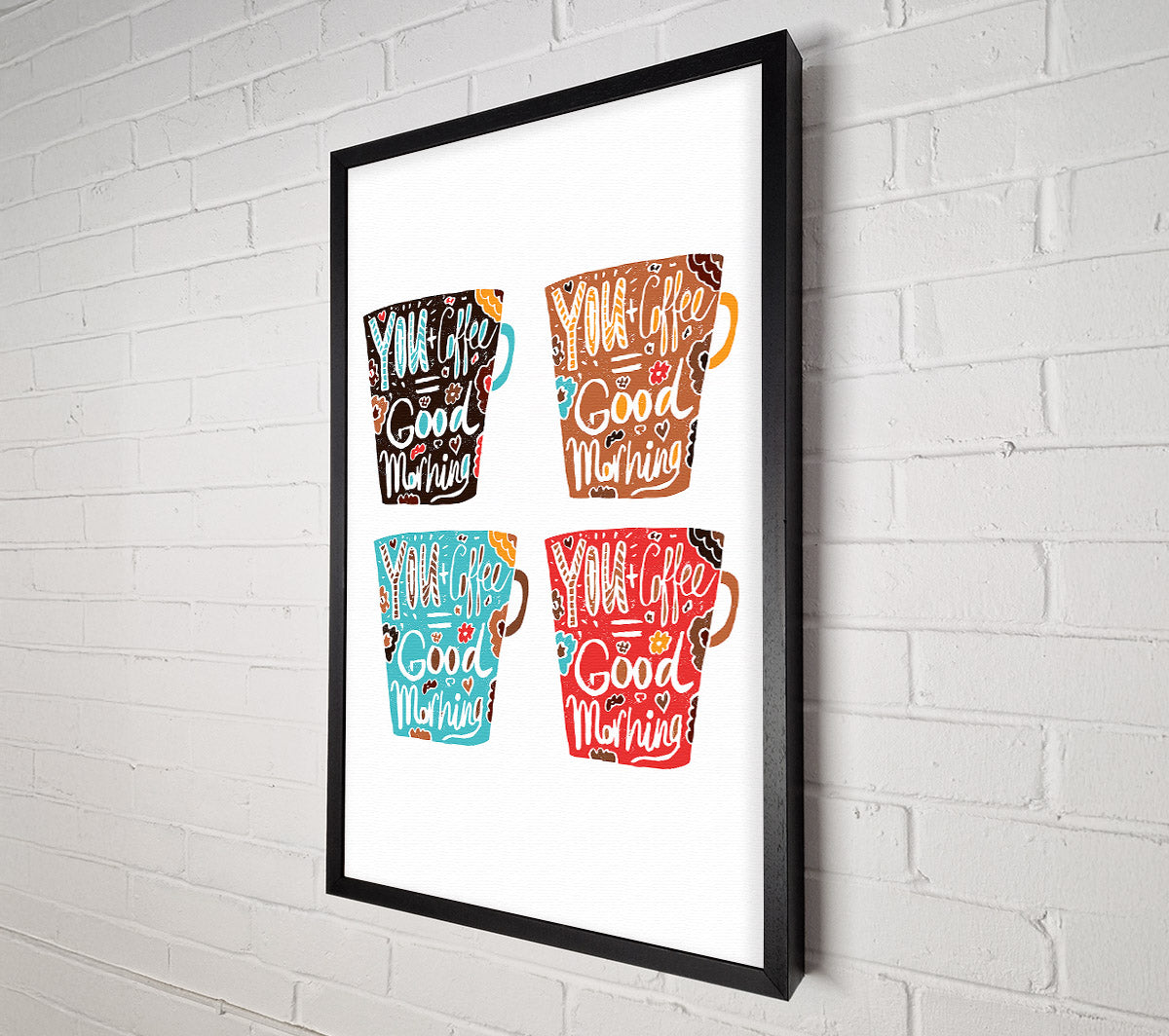 You Coffee Good Morning Canvas Wall Art