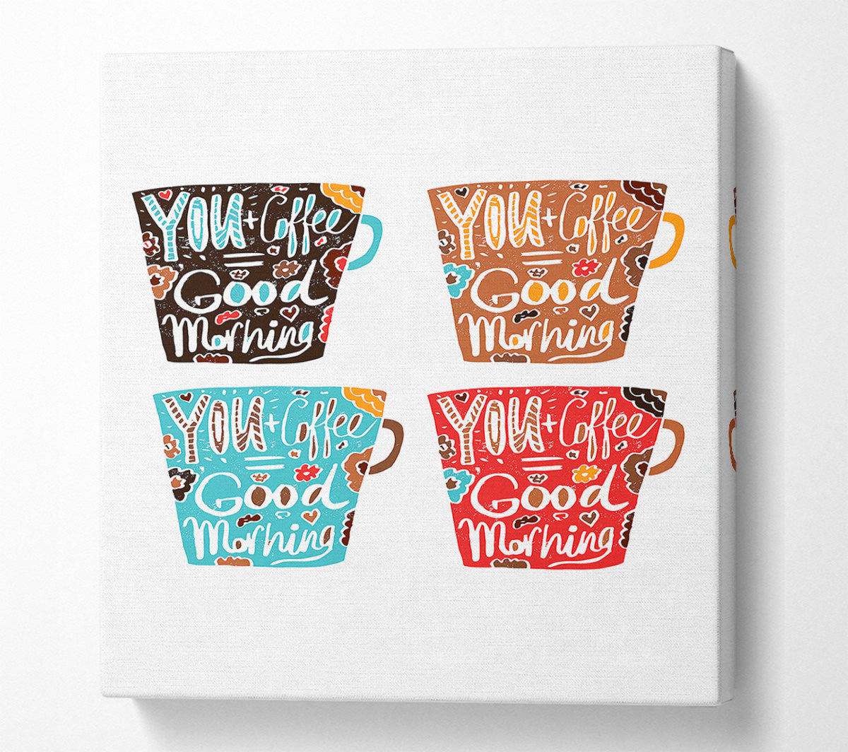 You Coffee Good Morning Canvas Wall Art