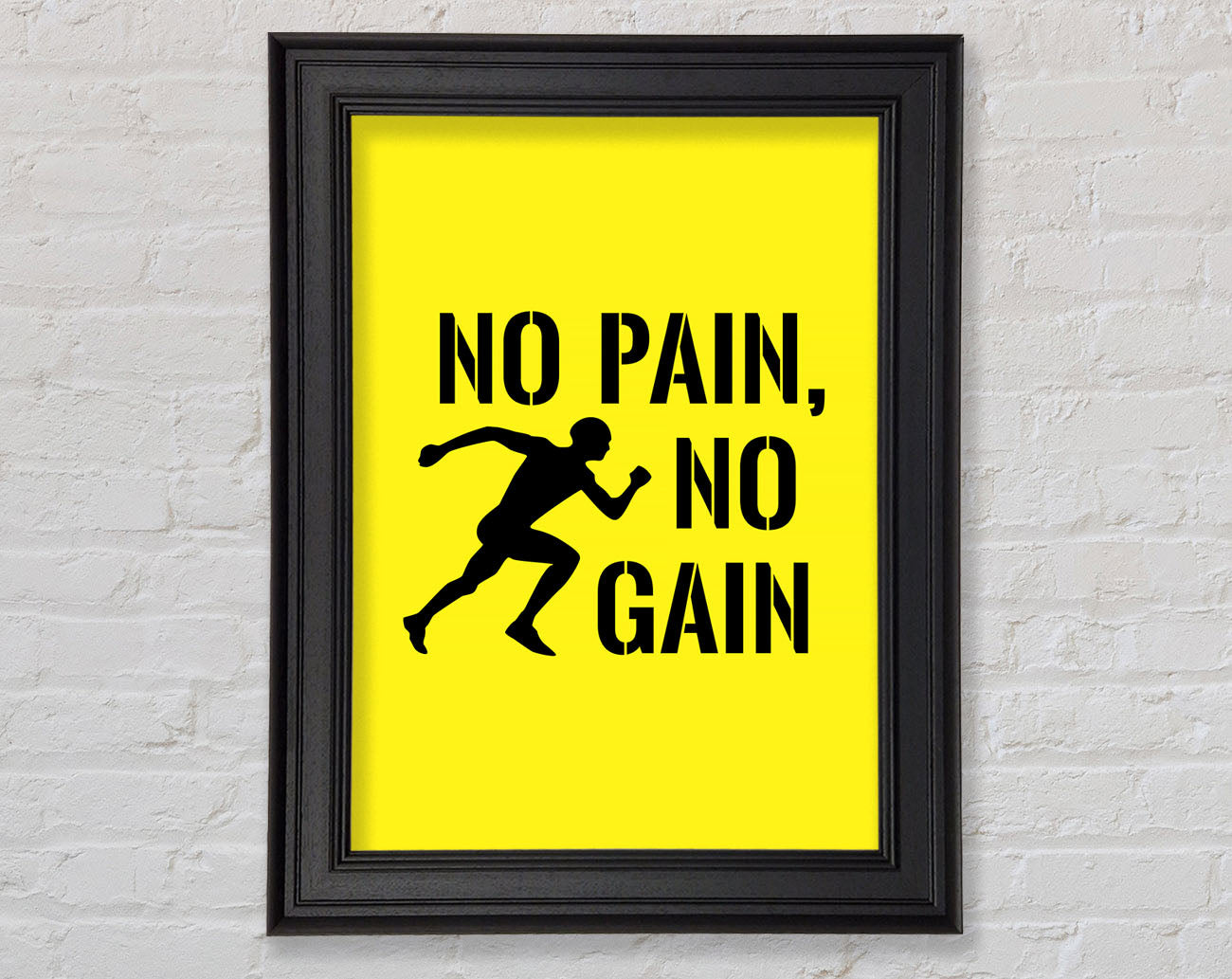 No Pain No Gain 3 Framed Print