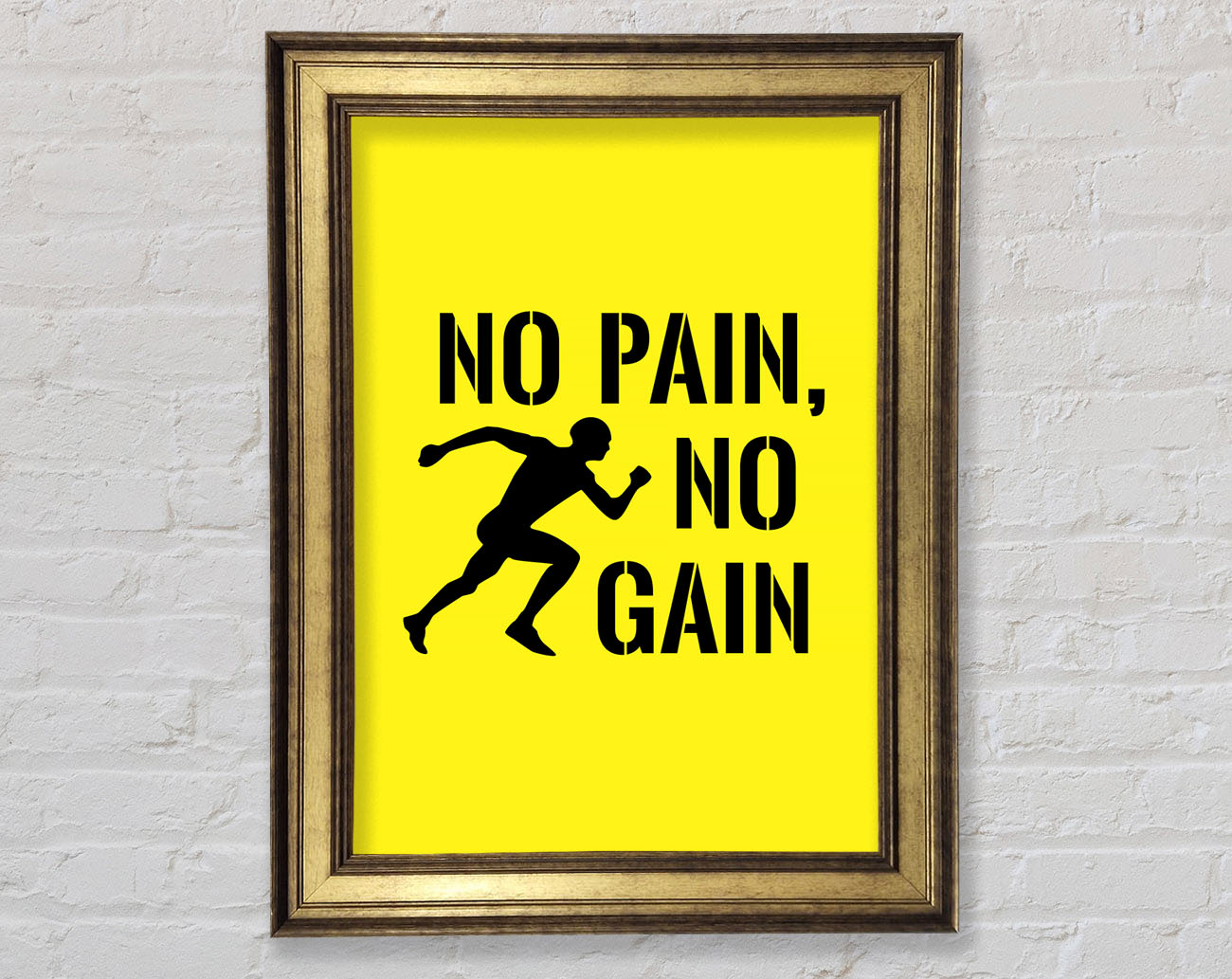 No Pain No Gain 3 Framed Print
