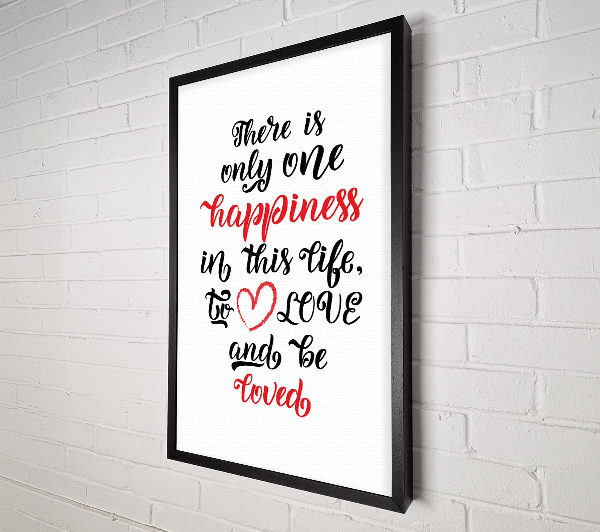 There Is Only One Happiness Canvas Art