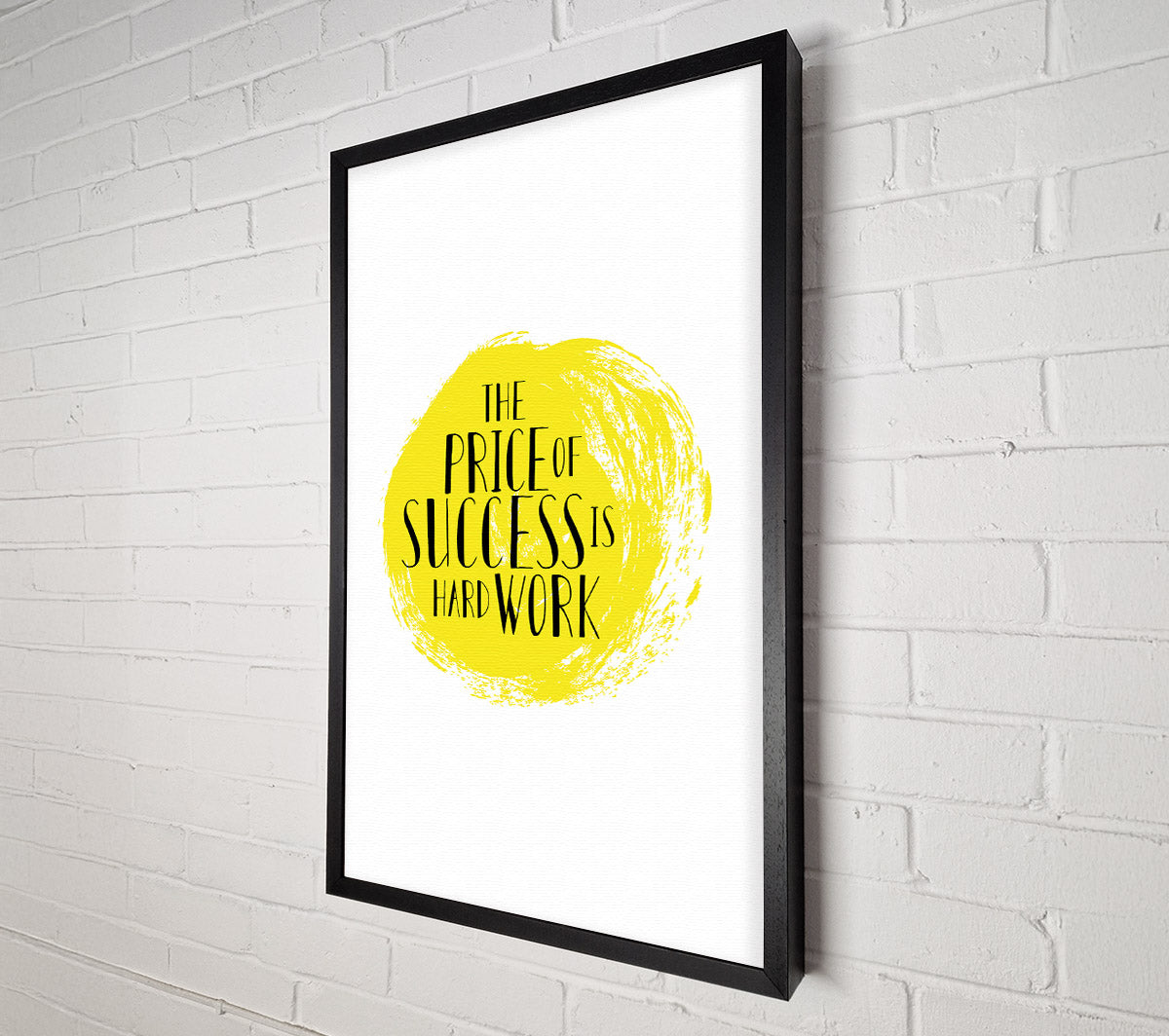The Price Of Success Is Canvas Wall Art