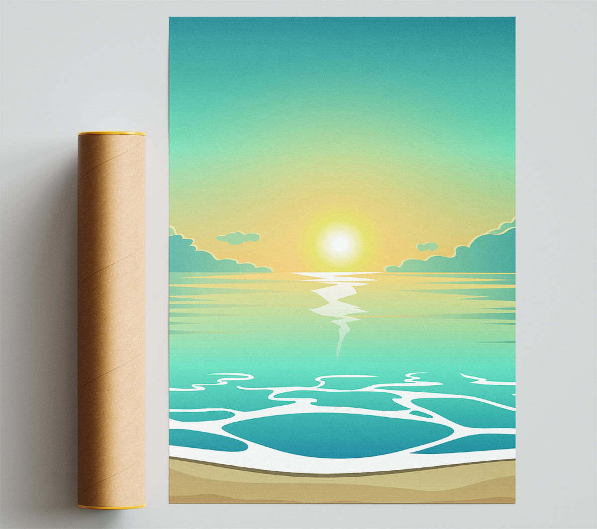 Green Calm Print