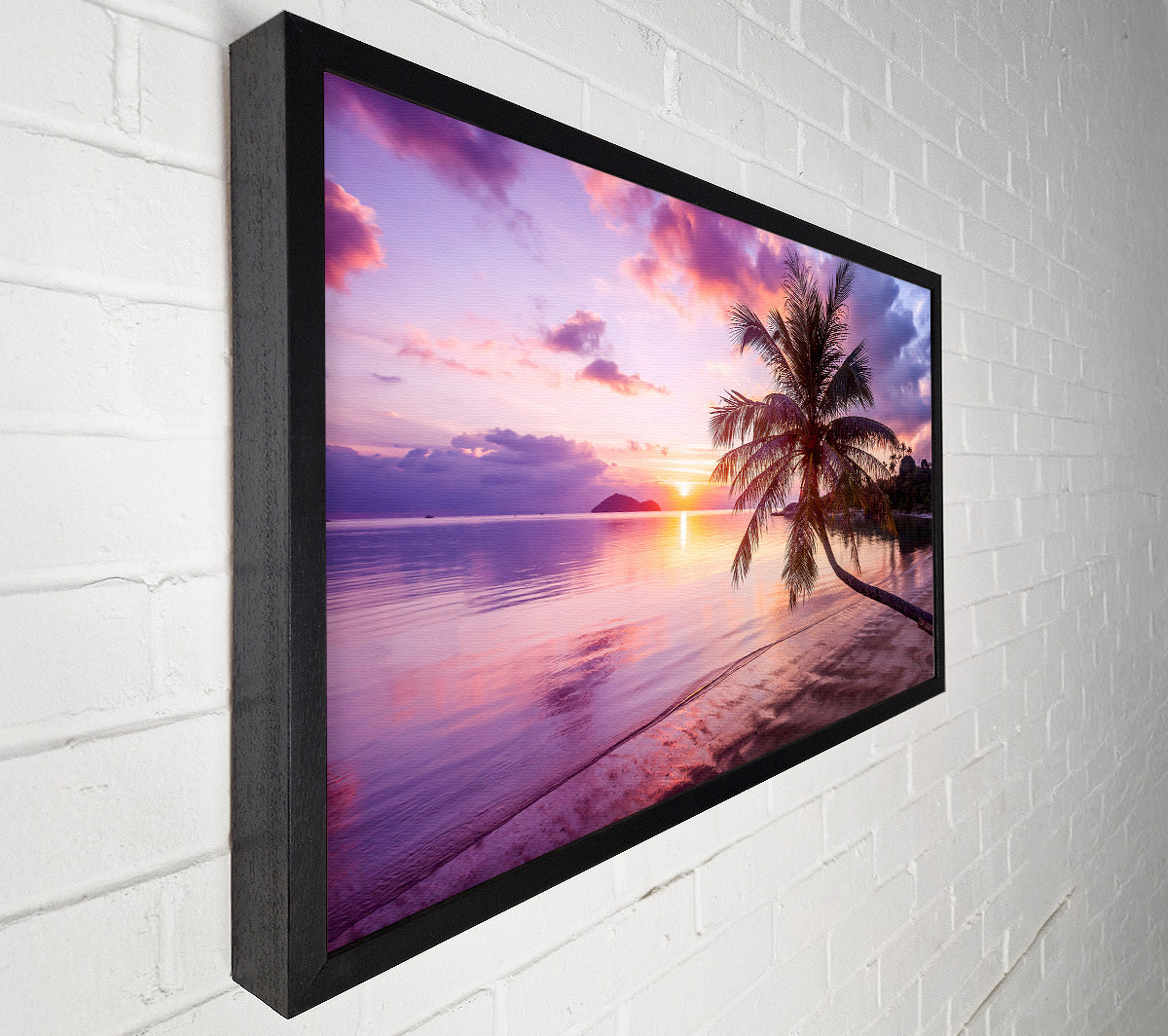 Purple Tranquil Ocean Canvas Print