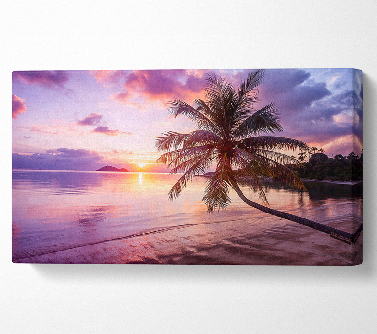 Purple Tranquil Ocean Canvas Print