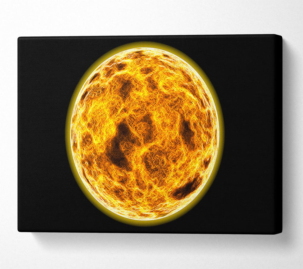 The Core Of The Blazing Sun Canvas Wall Art