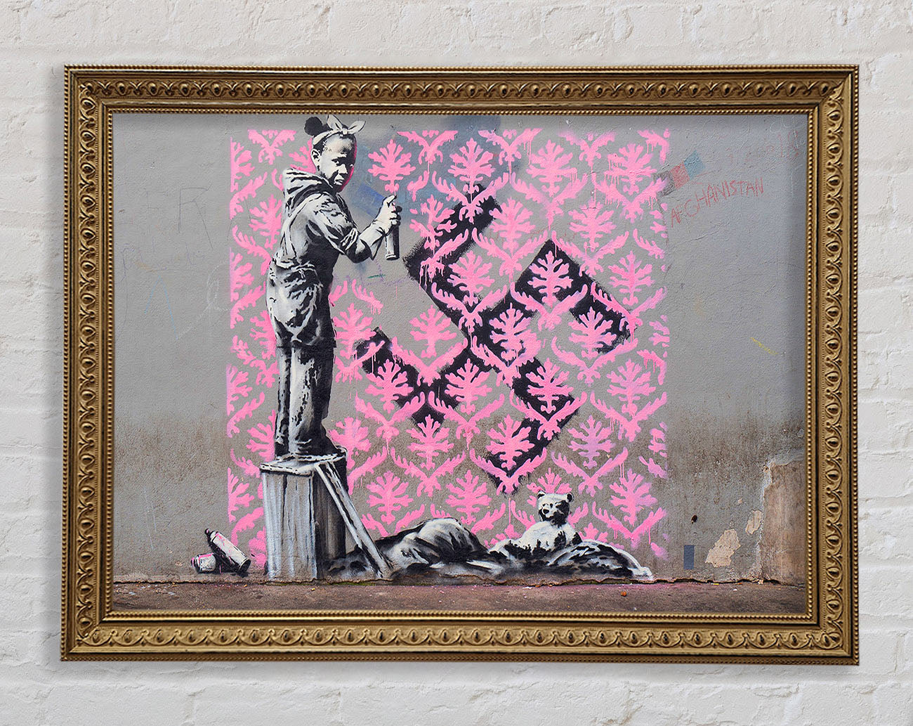 Banksy Decorator Kid Framed Print
