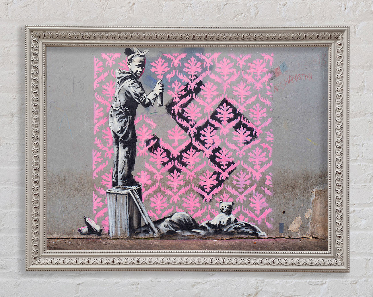 Banksy Decorator Kid Framed Print