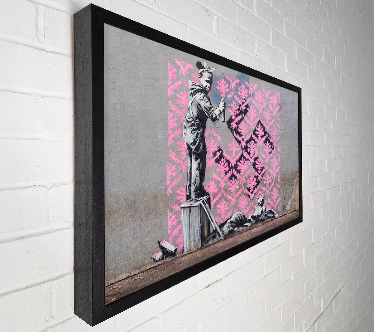 Banksy Decorator Kid Canvas Wall Art