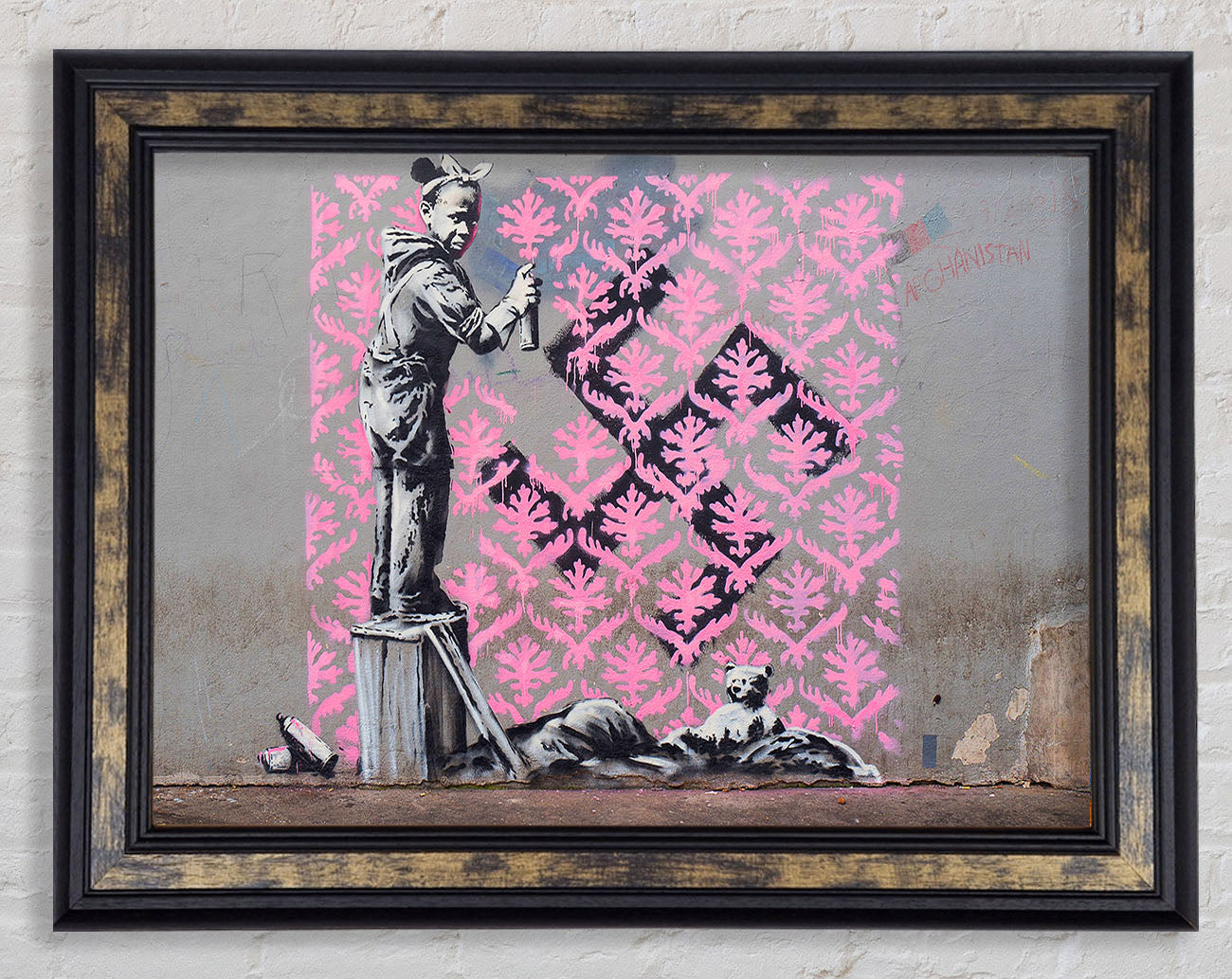 Banksy Decorator Kid Framed Print
