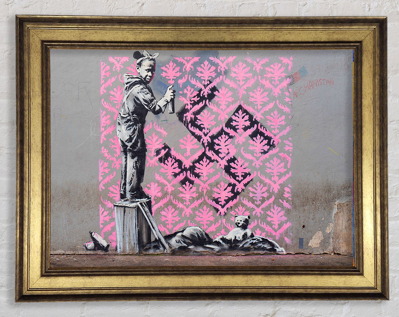 Banksy Decorator Kid Framed Print