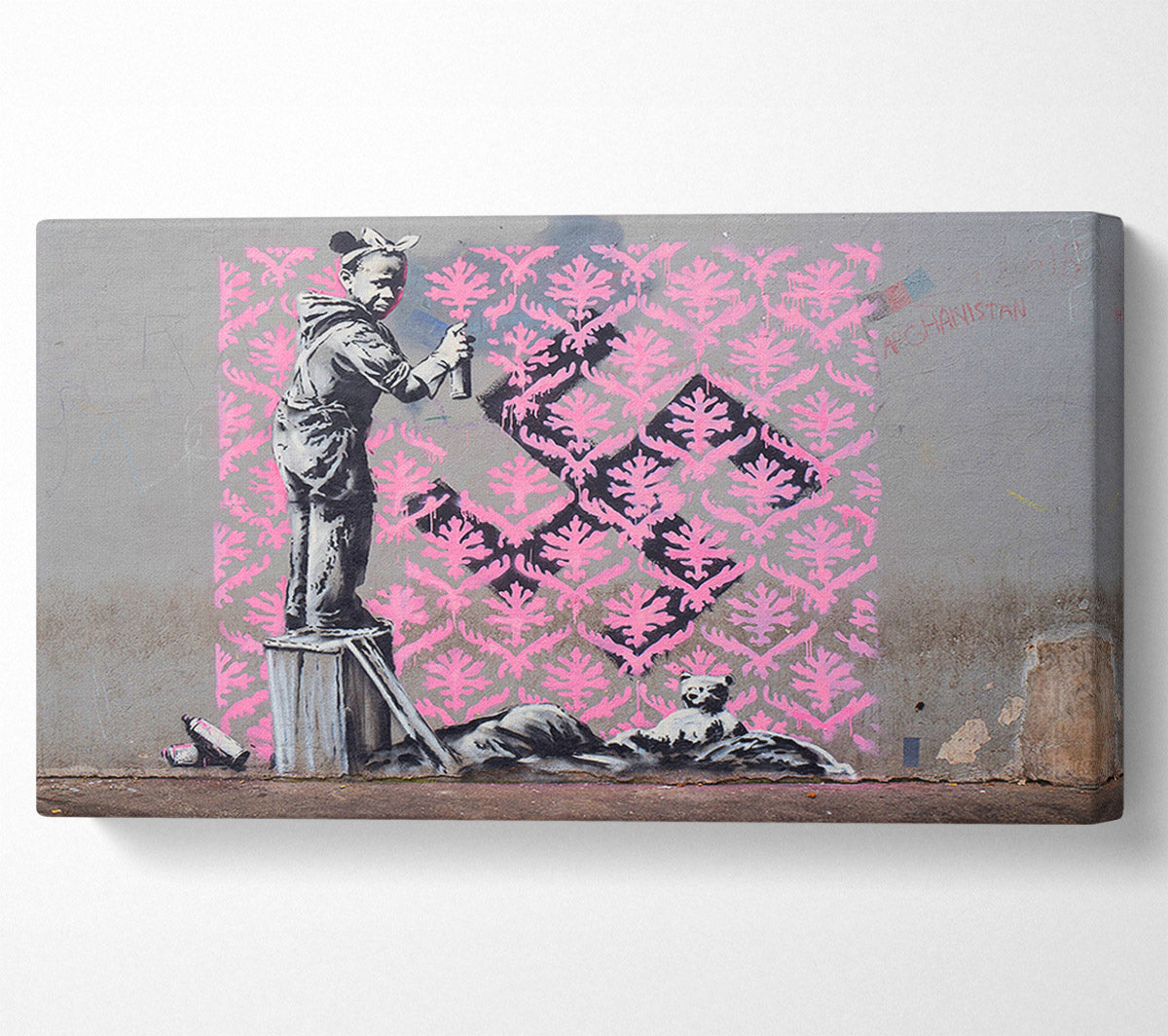 Banksy Decorator Kid Canvas Wall Art