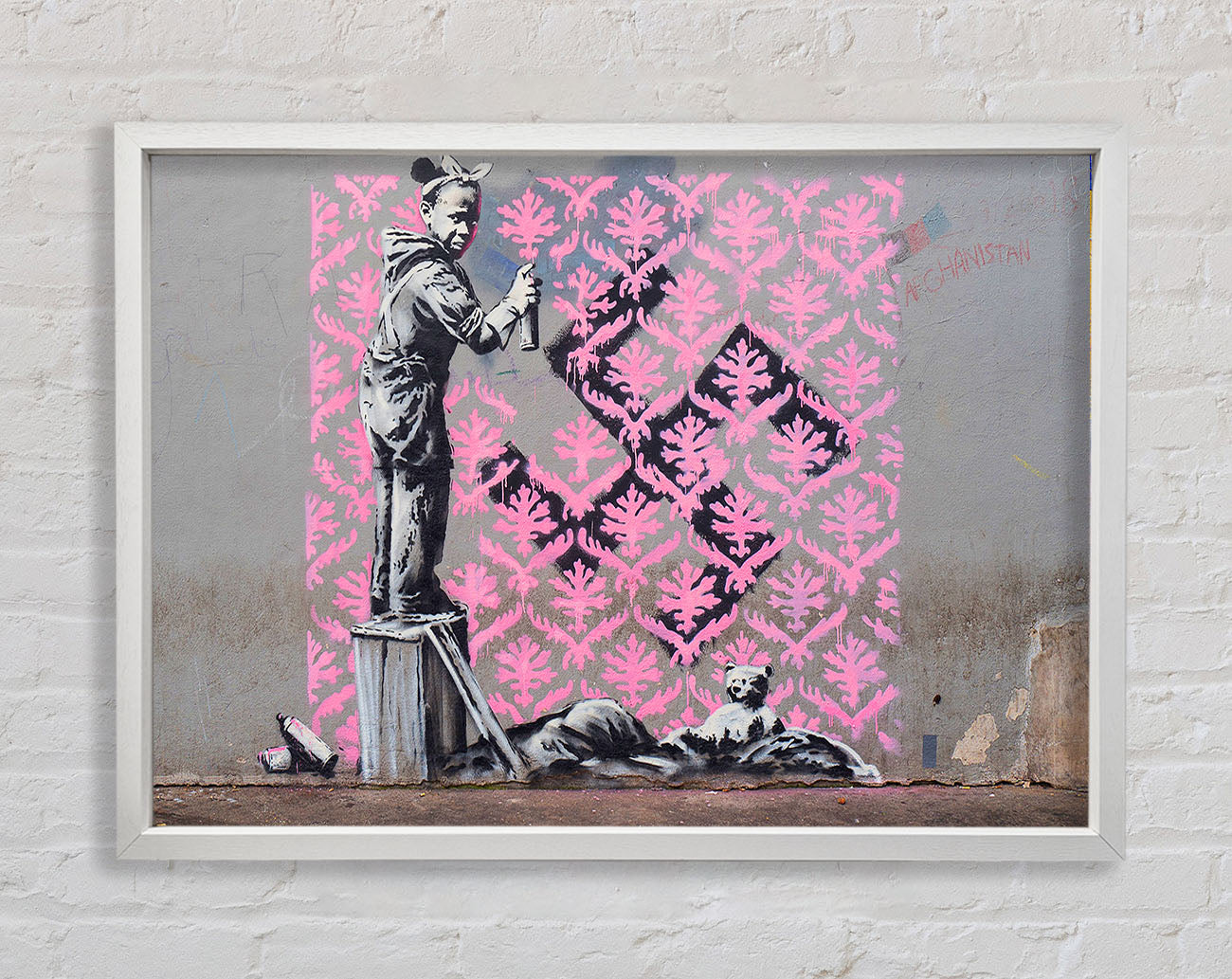 Banksy Decorator Kid Framed Print