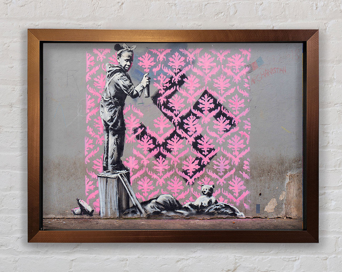 Banksy Decorator Kid Framed Print