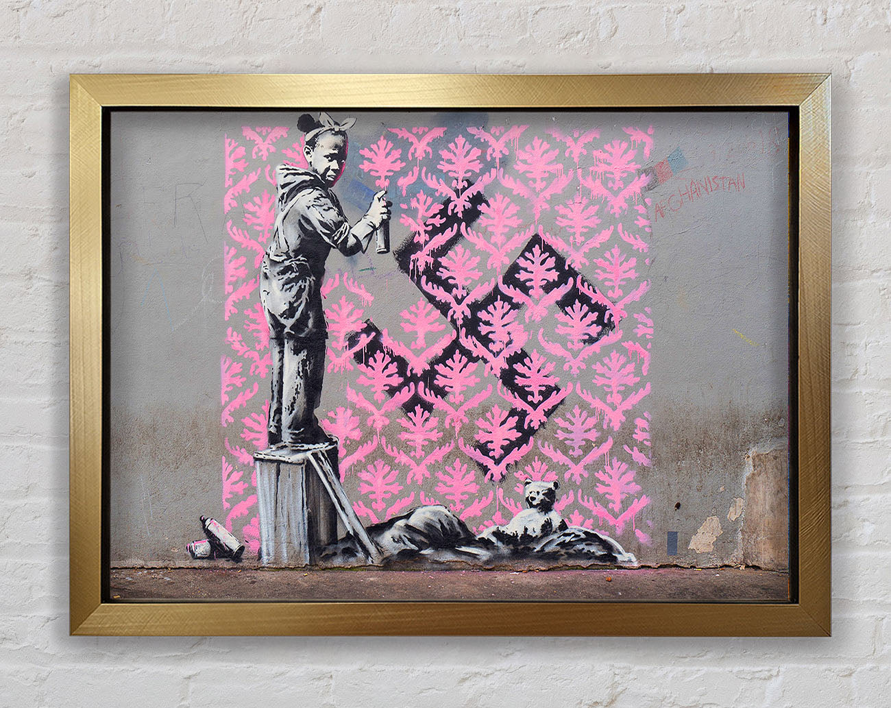 Banksy Decorator Kid Framed Print