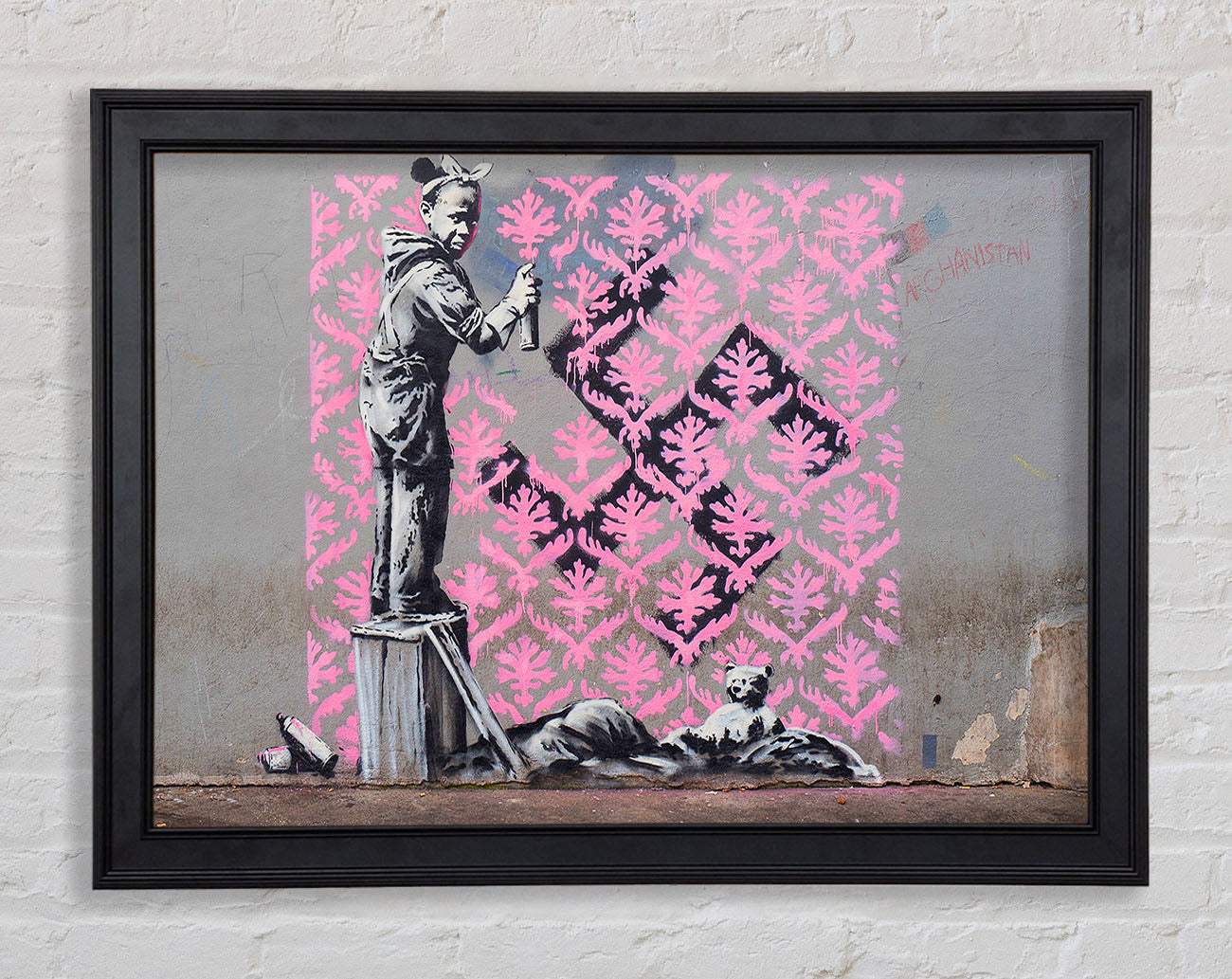 Banksy Decorator Kid Framed Print