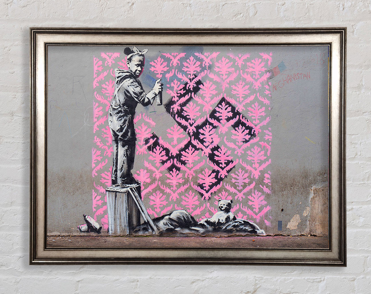 Banksy Decorator Kid Framed Print