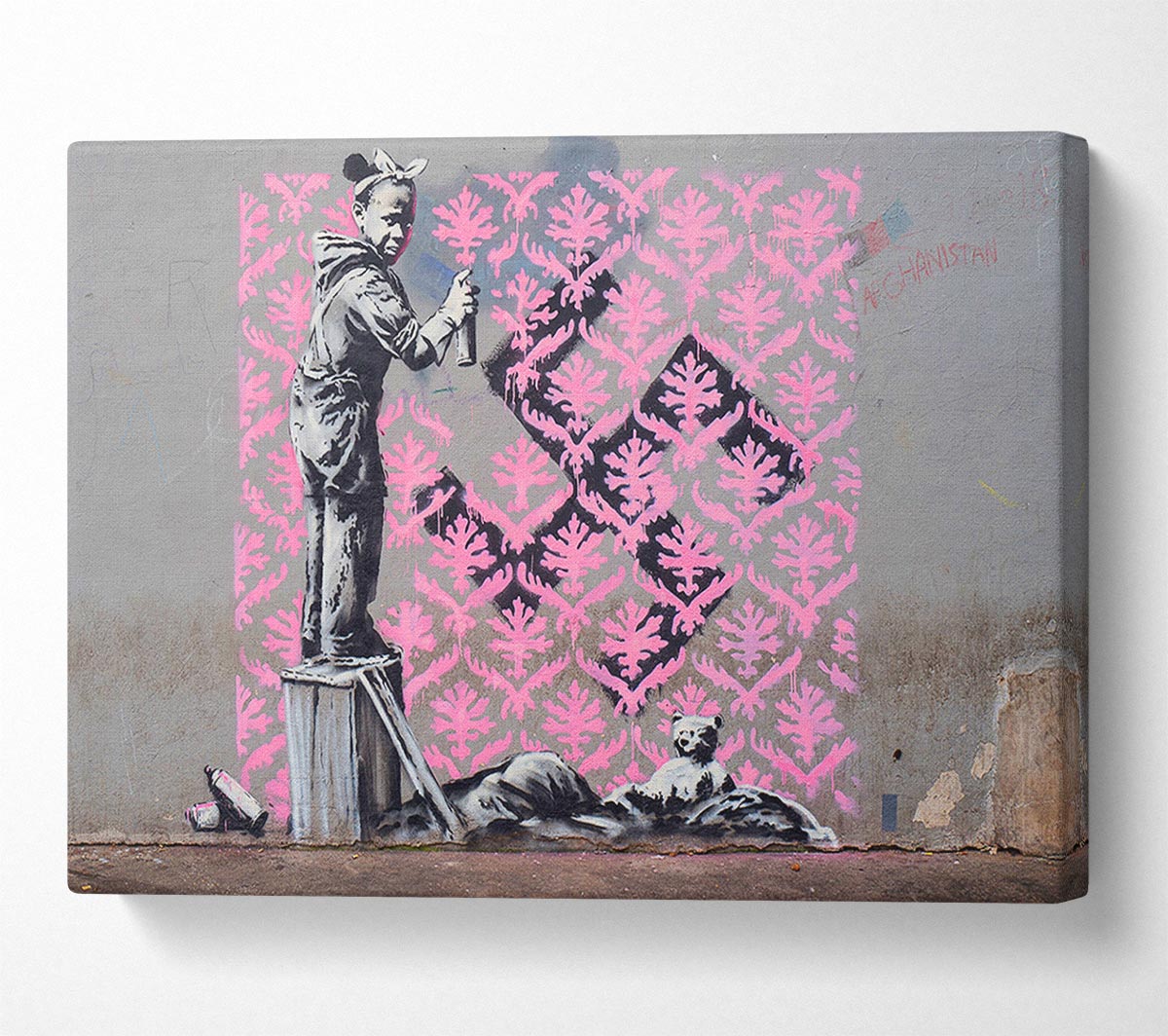 Banksy Decorator Kid Canvas Wall Art