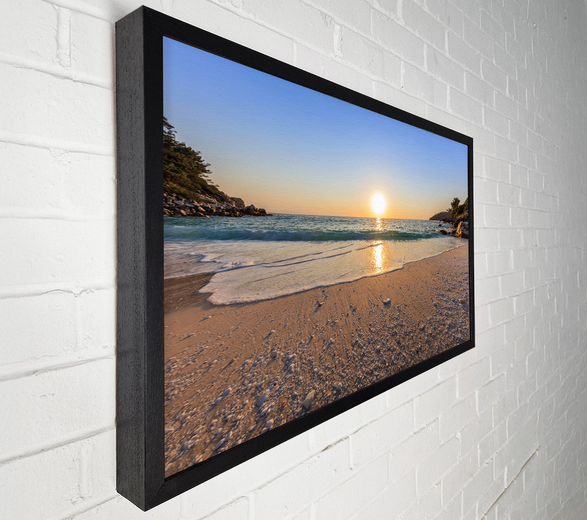 Sunrise on the cove Canvas Wall Art