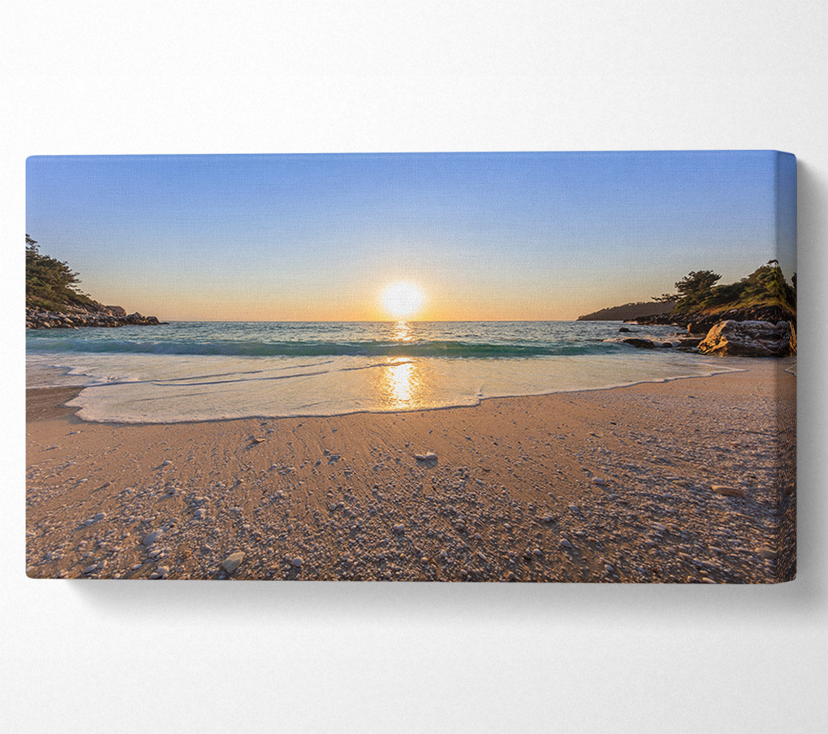 Sunrise on the cove Canvas Wall Art