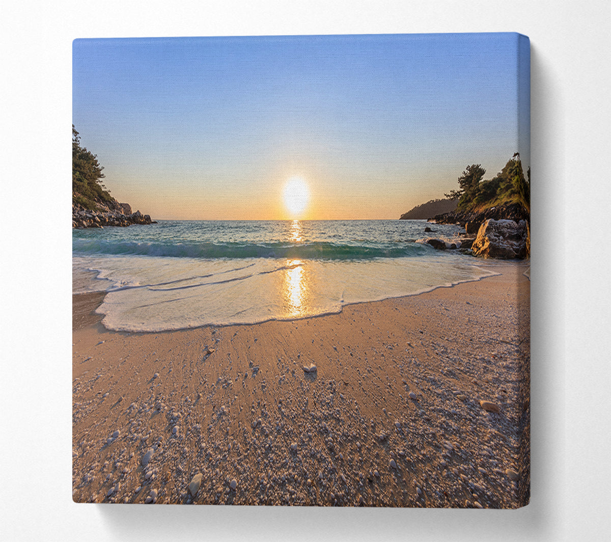 Sunrise on the cove Canvas Wall Art