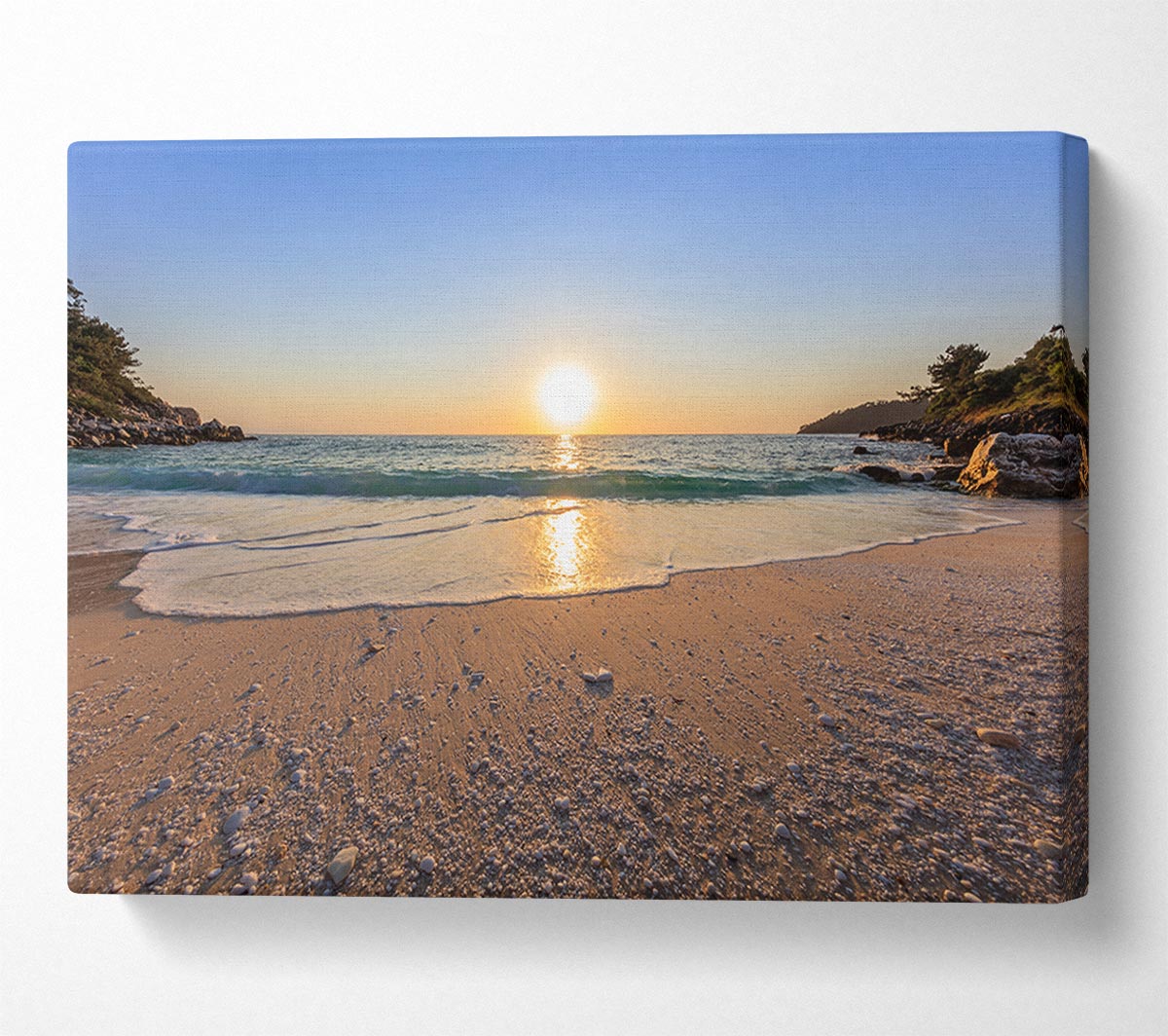 Sunrise on the cove Canvas Wall Art
