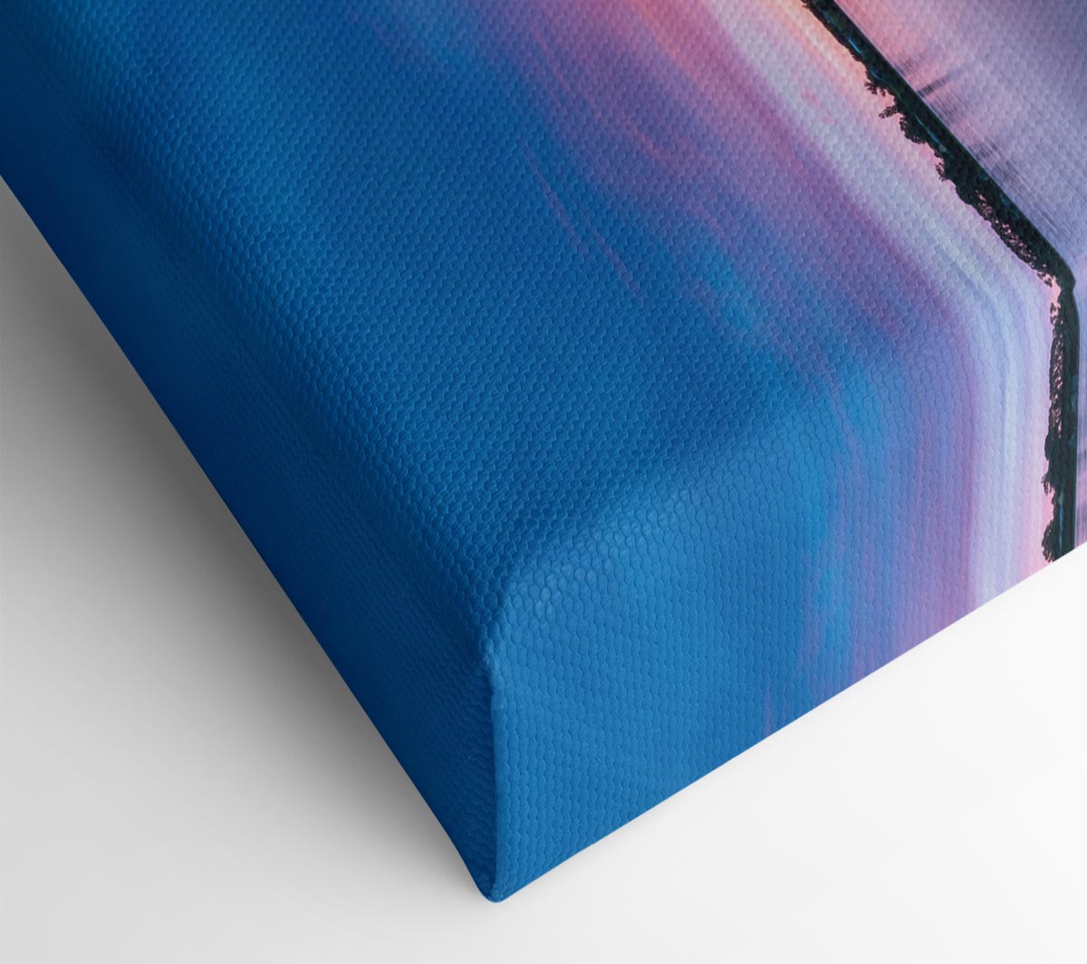 Small row boat on calm lake Canvas Wall Art
