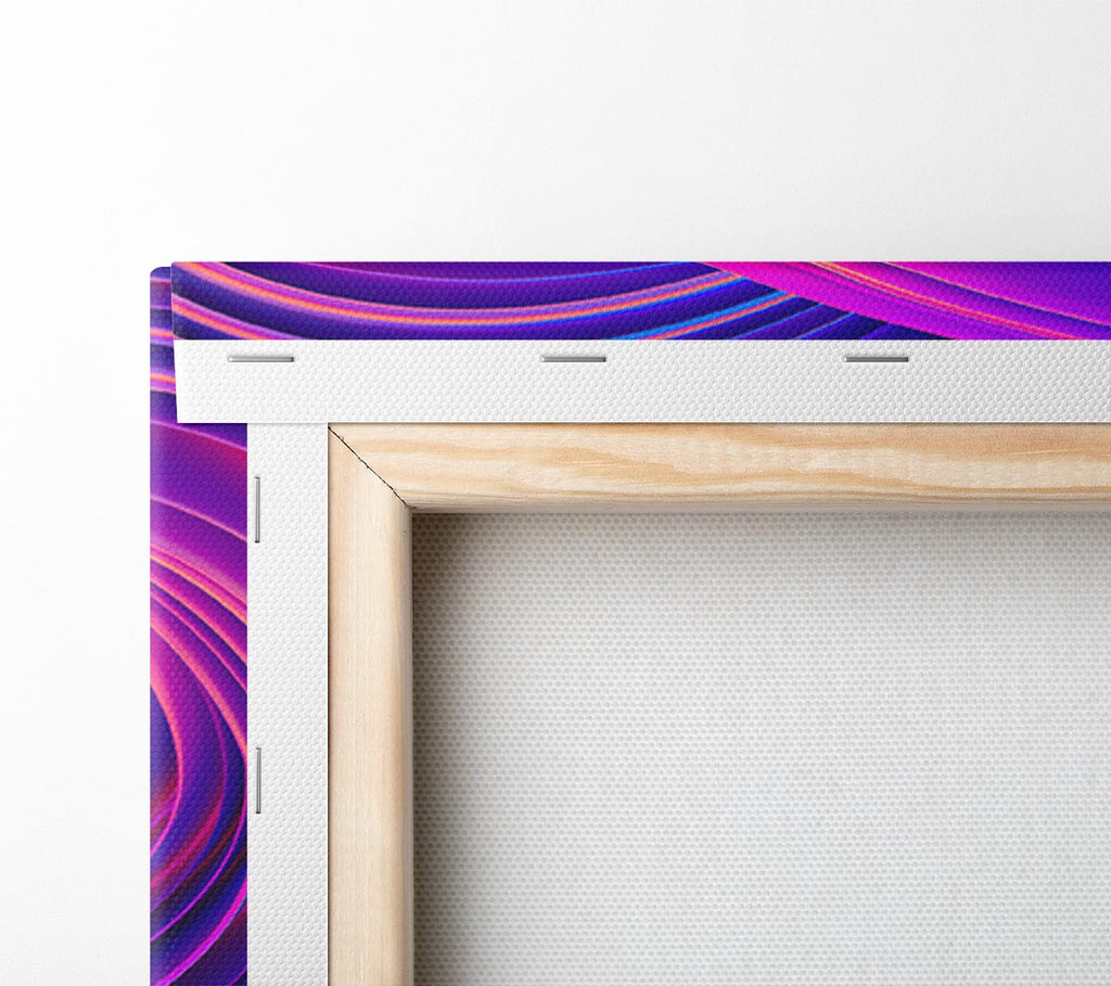 Purple and blue swirl Canvas Wall Art