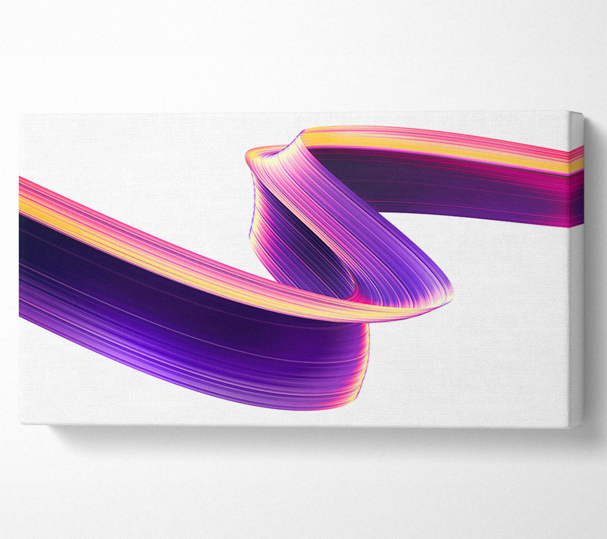 Purple Ribbon swirl Canvas Wall Art