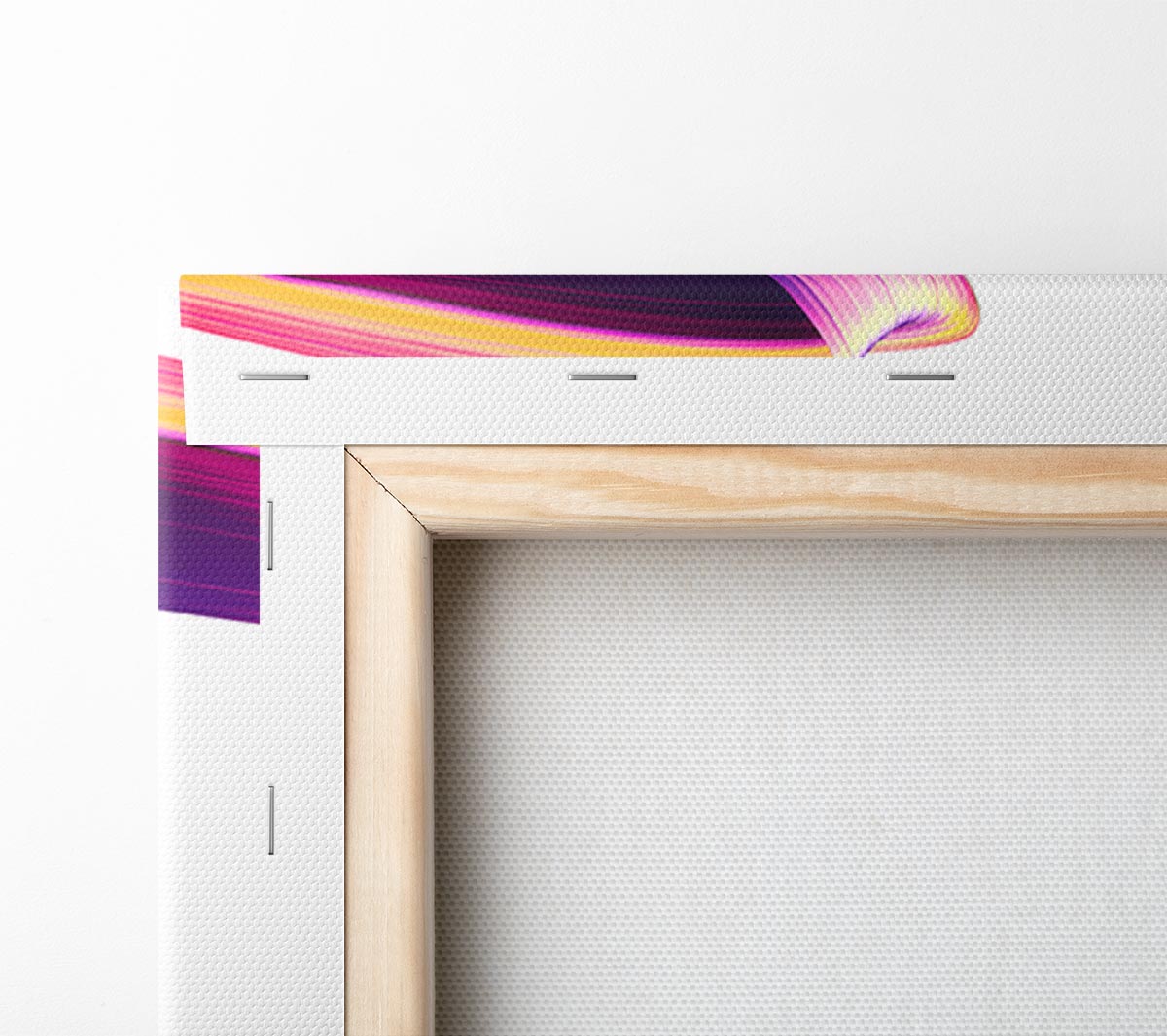 Purple Ribbon swirl Canvas Wall Art