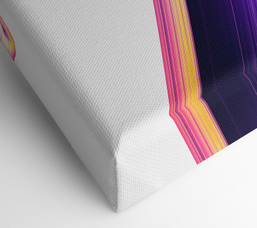 Purple Ribbon swirl Canvas Wall Art
