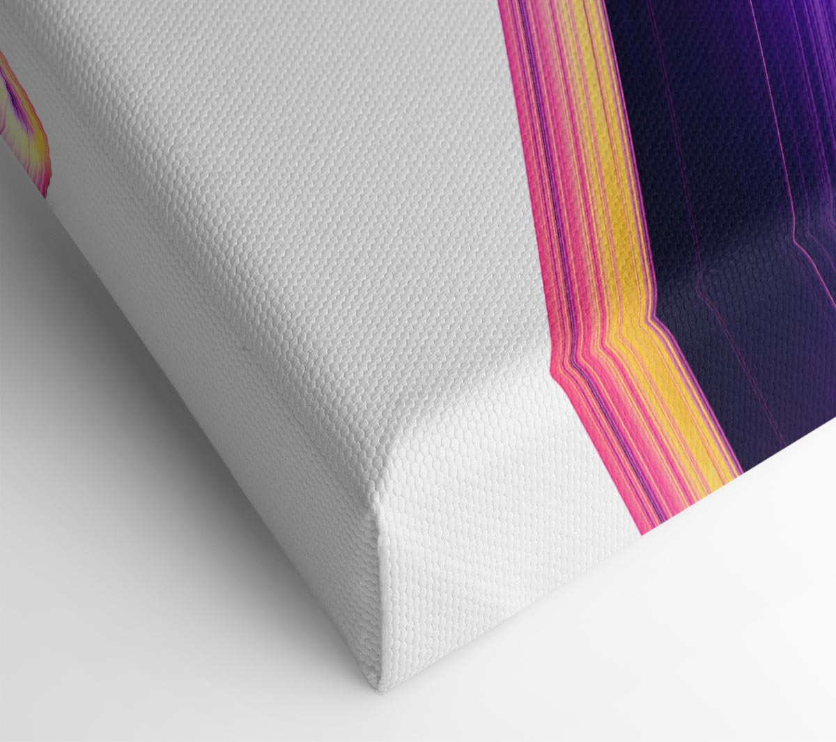 Purple Ribbon swirl Canvas Wall Art