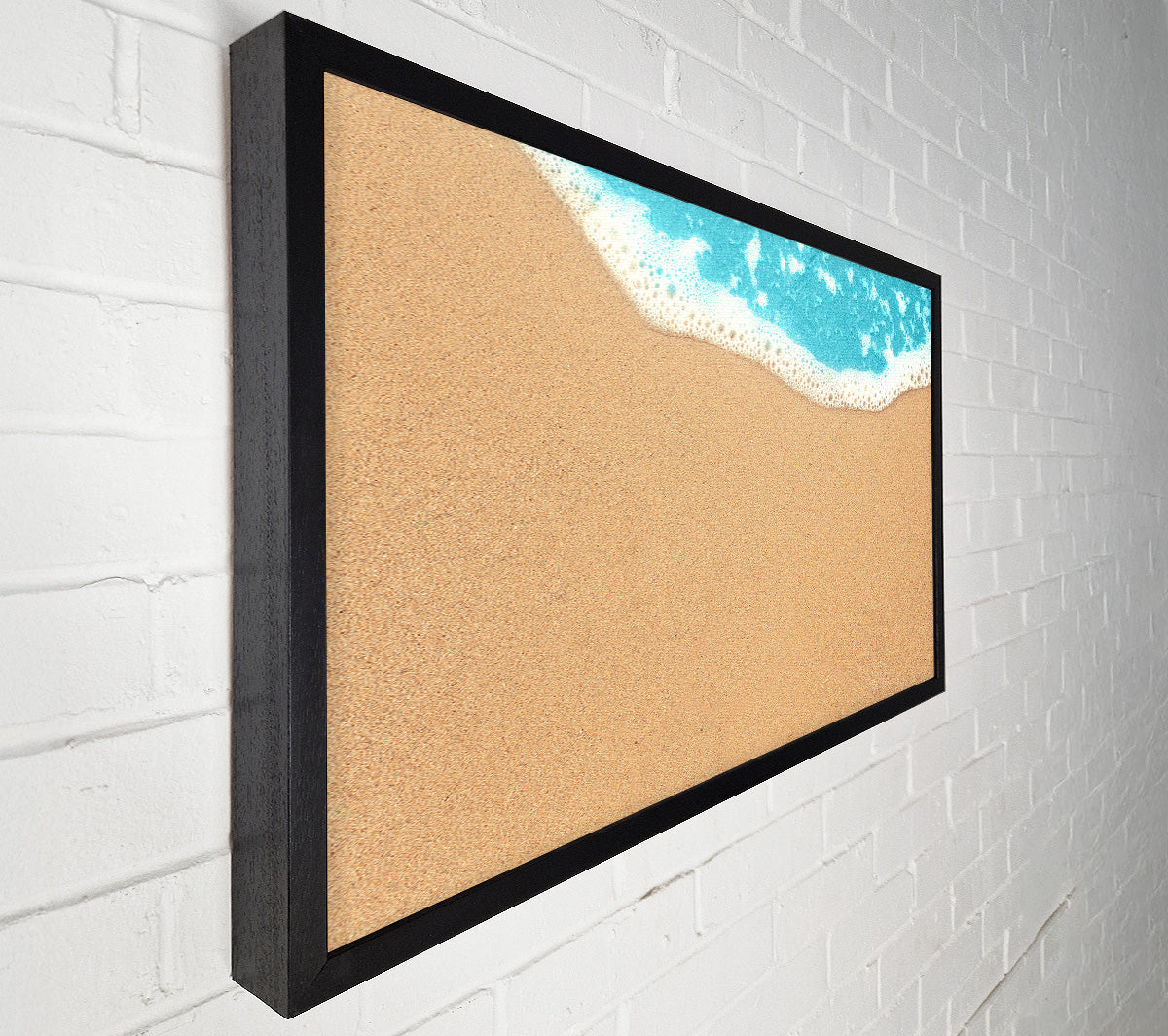 Sand and sea meet Canvas Wall Art