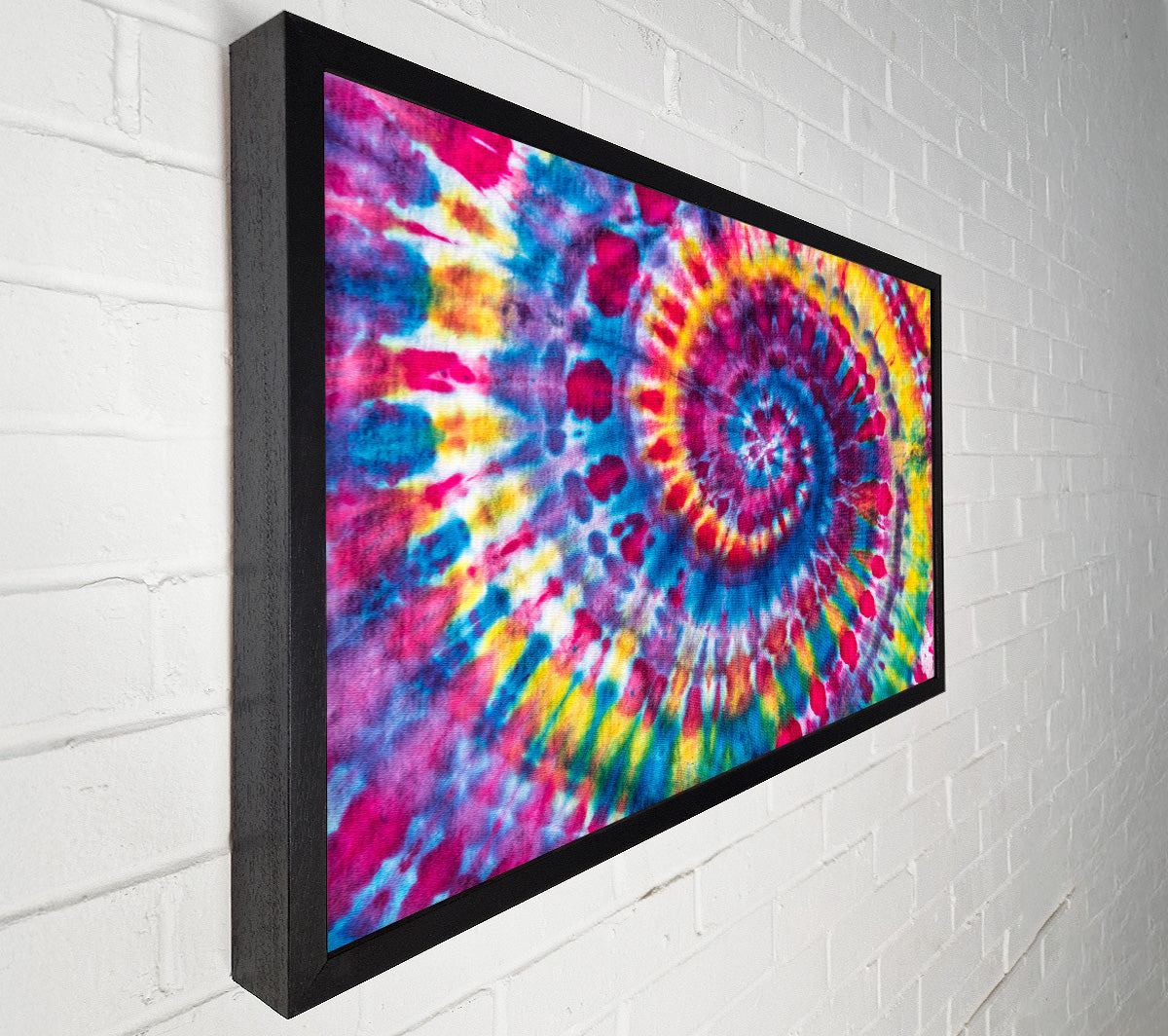 Spiral tie dye Canvas Wall Art